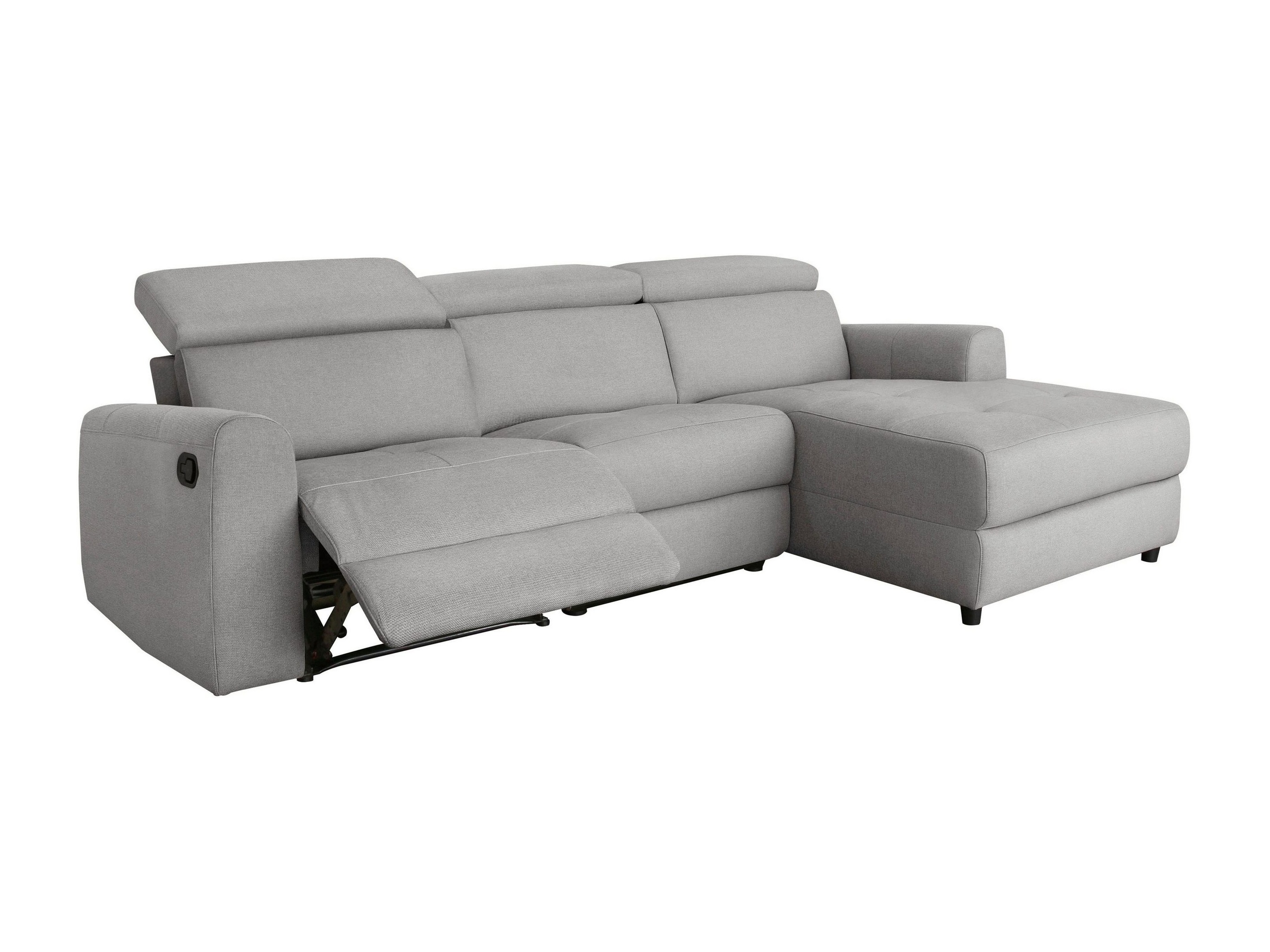 Stūra dīvāns reglaineris Denton 1490 (Gaiši pelēks)