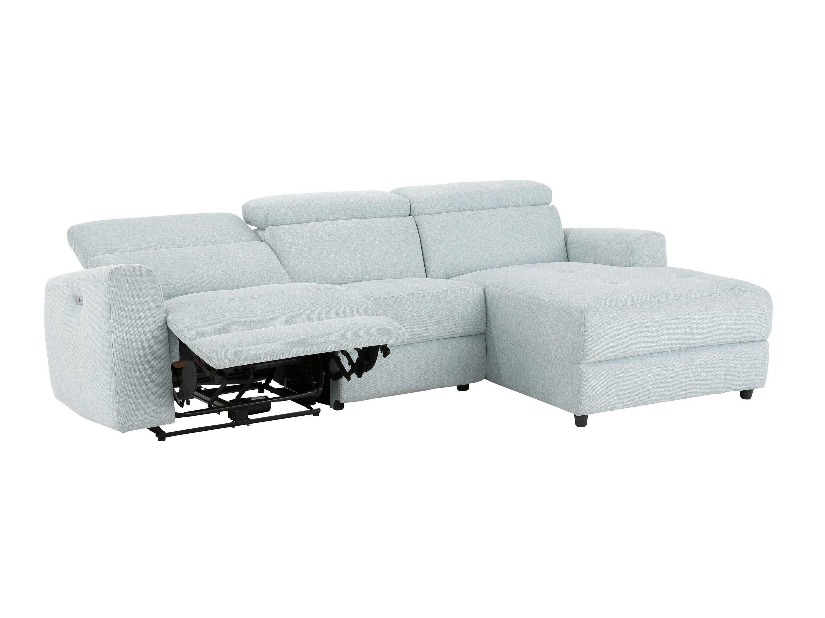 Stūra dīvāns reglaineris Denton 1490 (Gaiši zils)