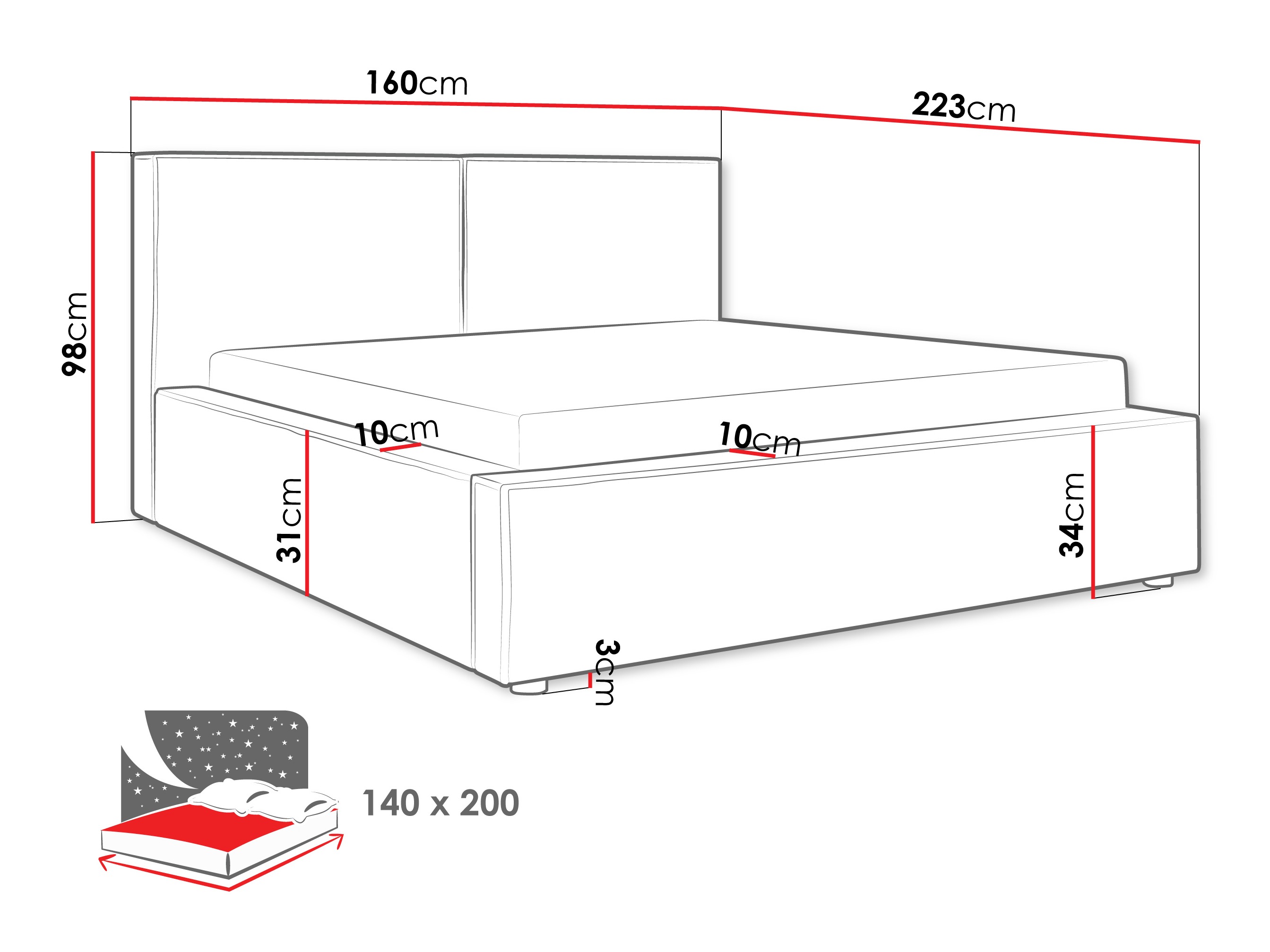 Gulta TrendyNest 117 (Coral 80)