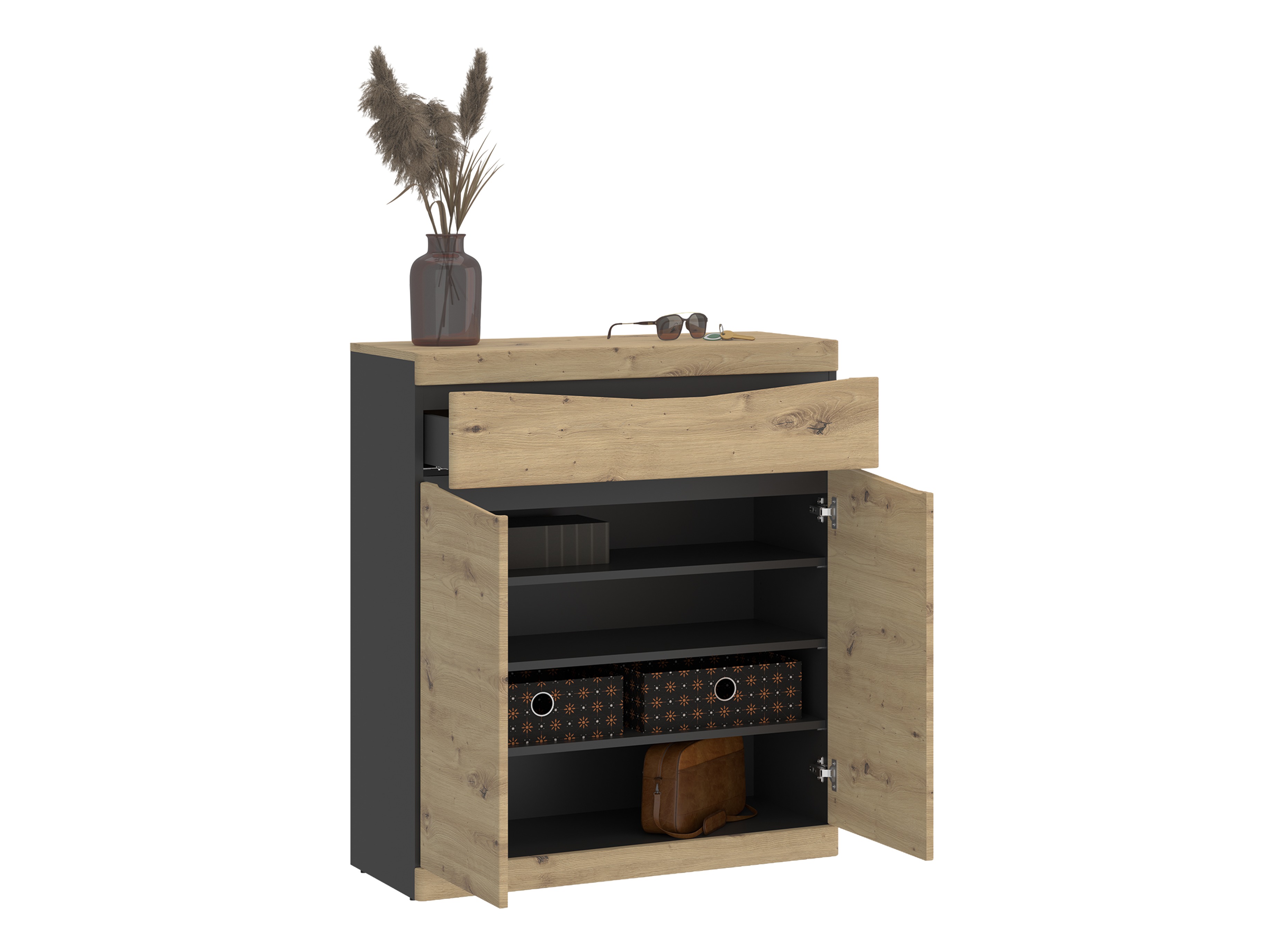 Priekšnama komplekts Venlori 119 (Artisan ozols + Antracīts)