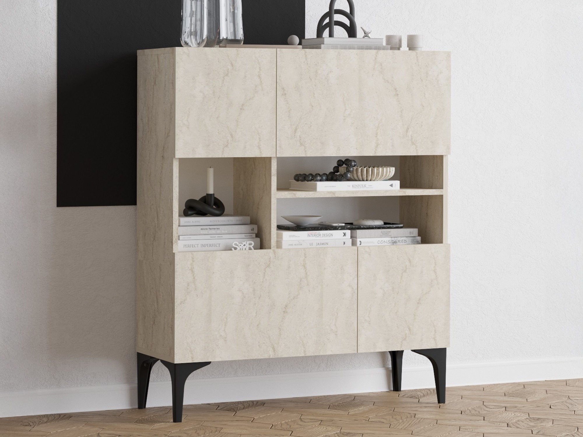 Шкафчик Vestesu 139 (Светлый Travertine)