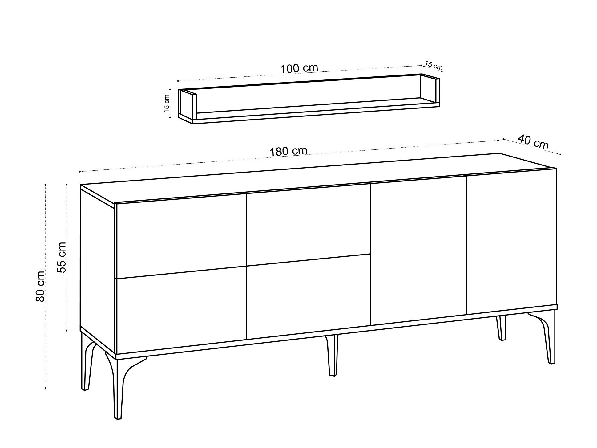 Шкафчик Vestesu 140 (Светлый Travertine)