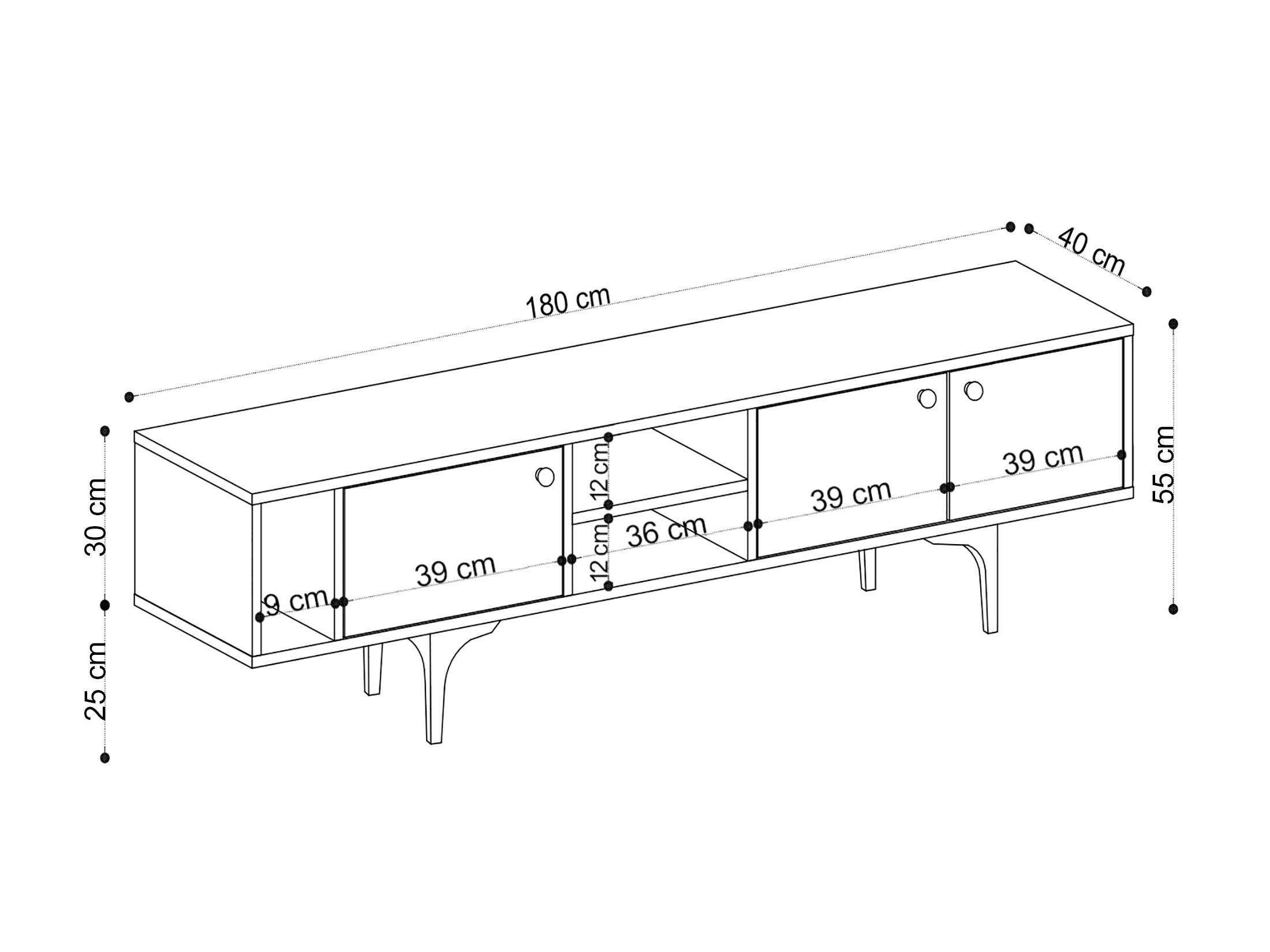 TV galds Vestesu 138