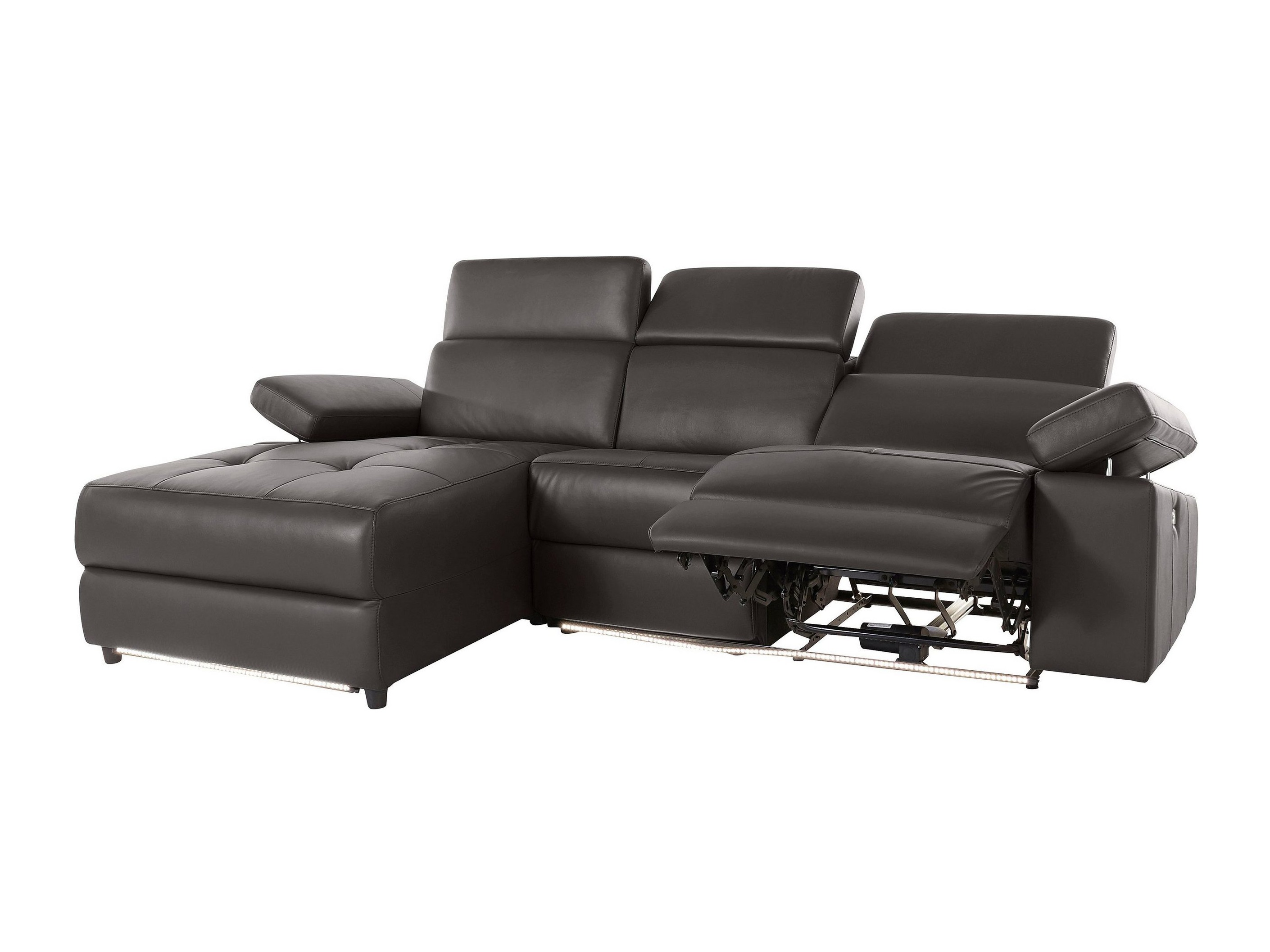 Угловой диван реклайнер Denton 1492 (Коричневый)