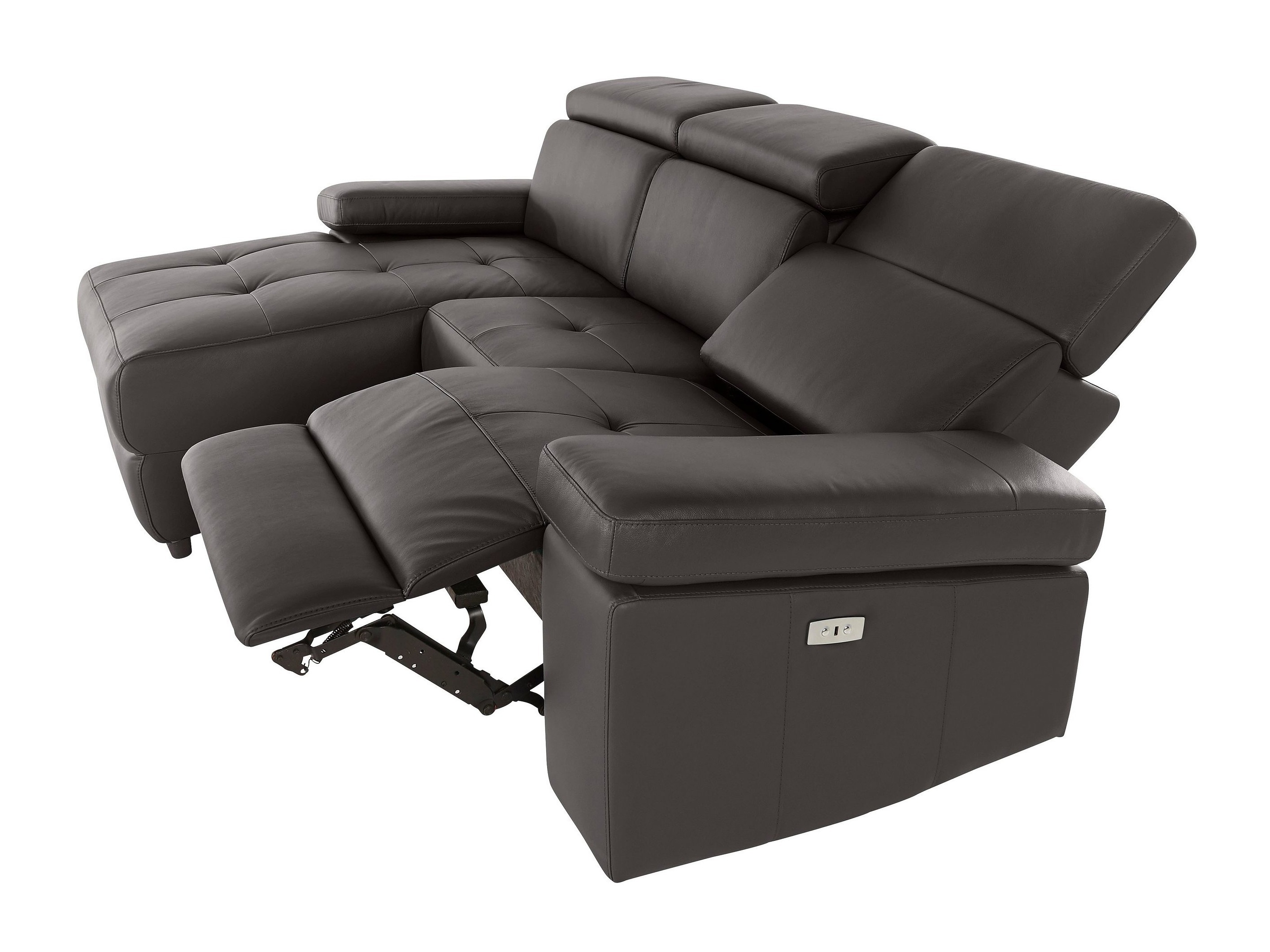 Угловой диван реклайнер Denton 1492 (Коричневый)