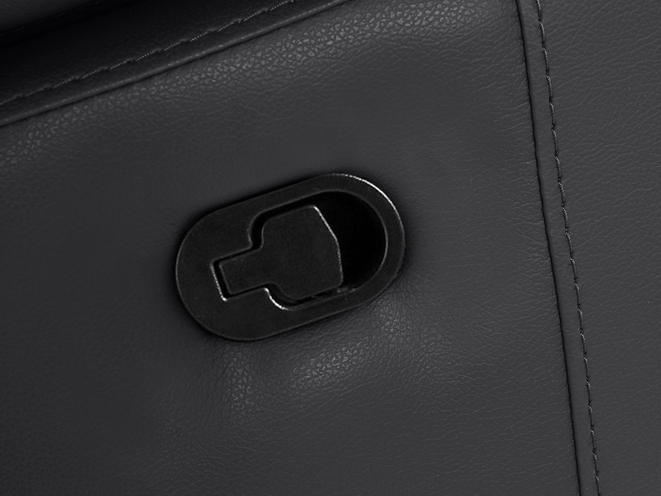 Угловой диван реклайнер Denton 1493 (Чёрный)