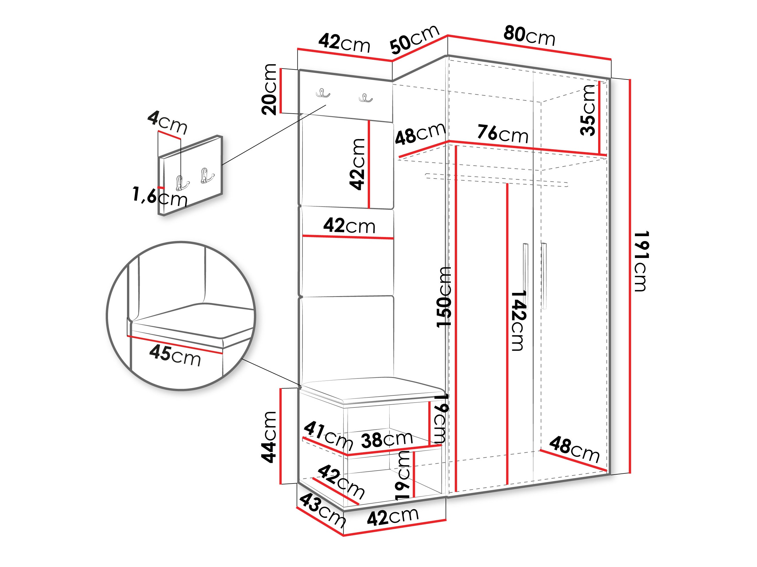 Priekšnama komplekts Hartford 523 (Artisan ozols)