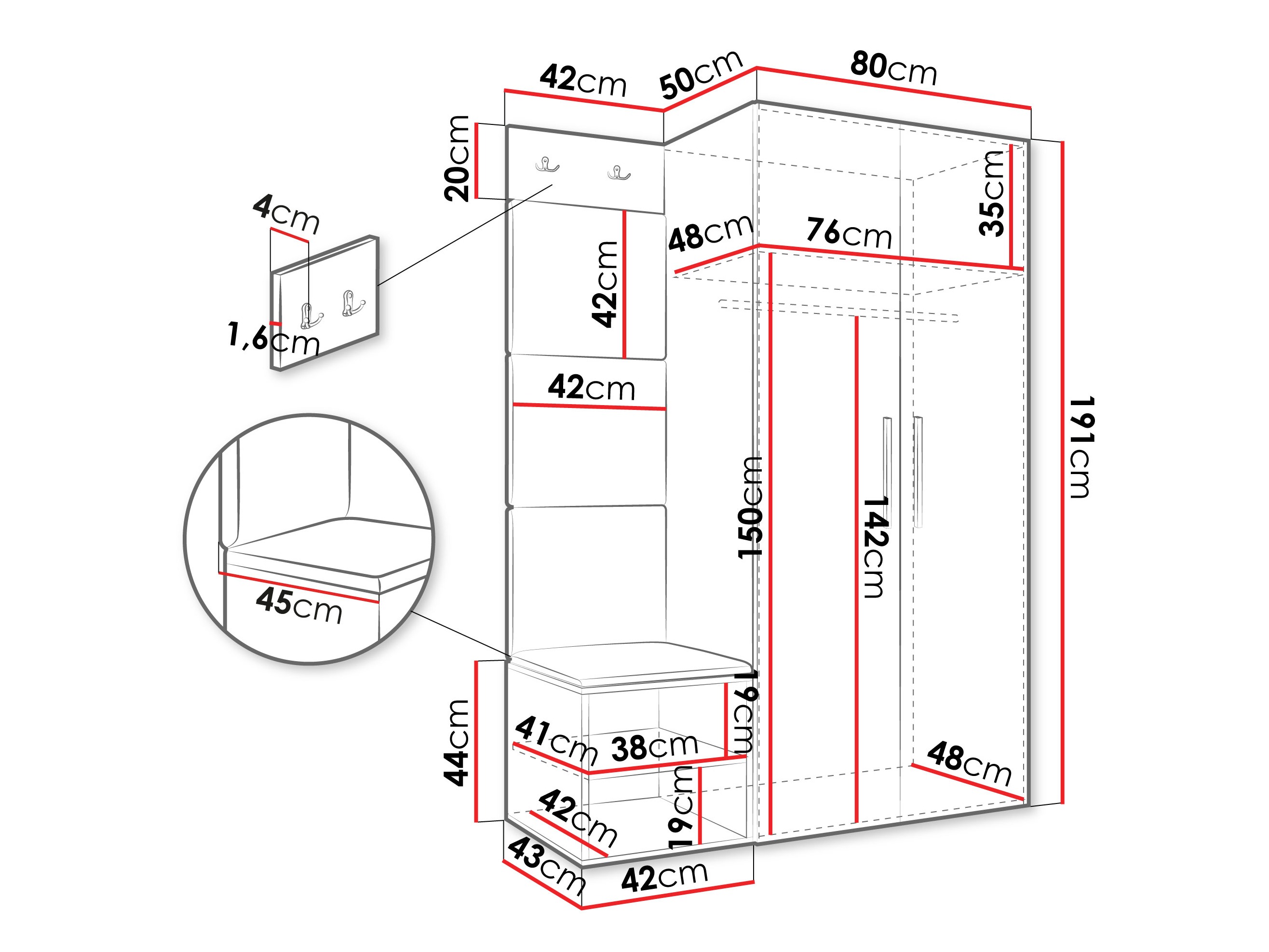 Priekšnama komplekts Hartford 523 (Kašmirs)