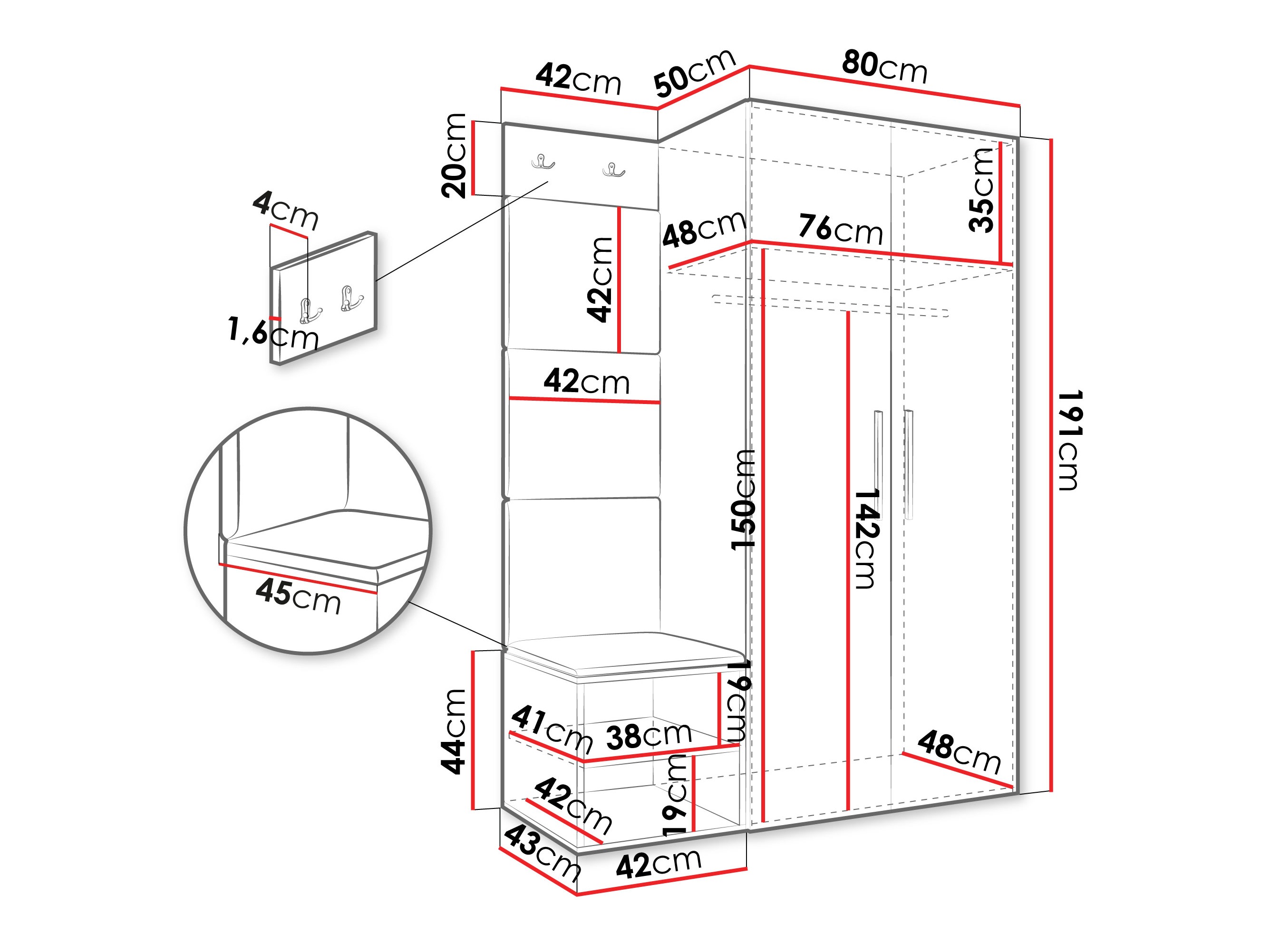 Priekšnama komplekts Hartford 523 (Kašmirs)