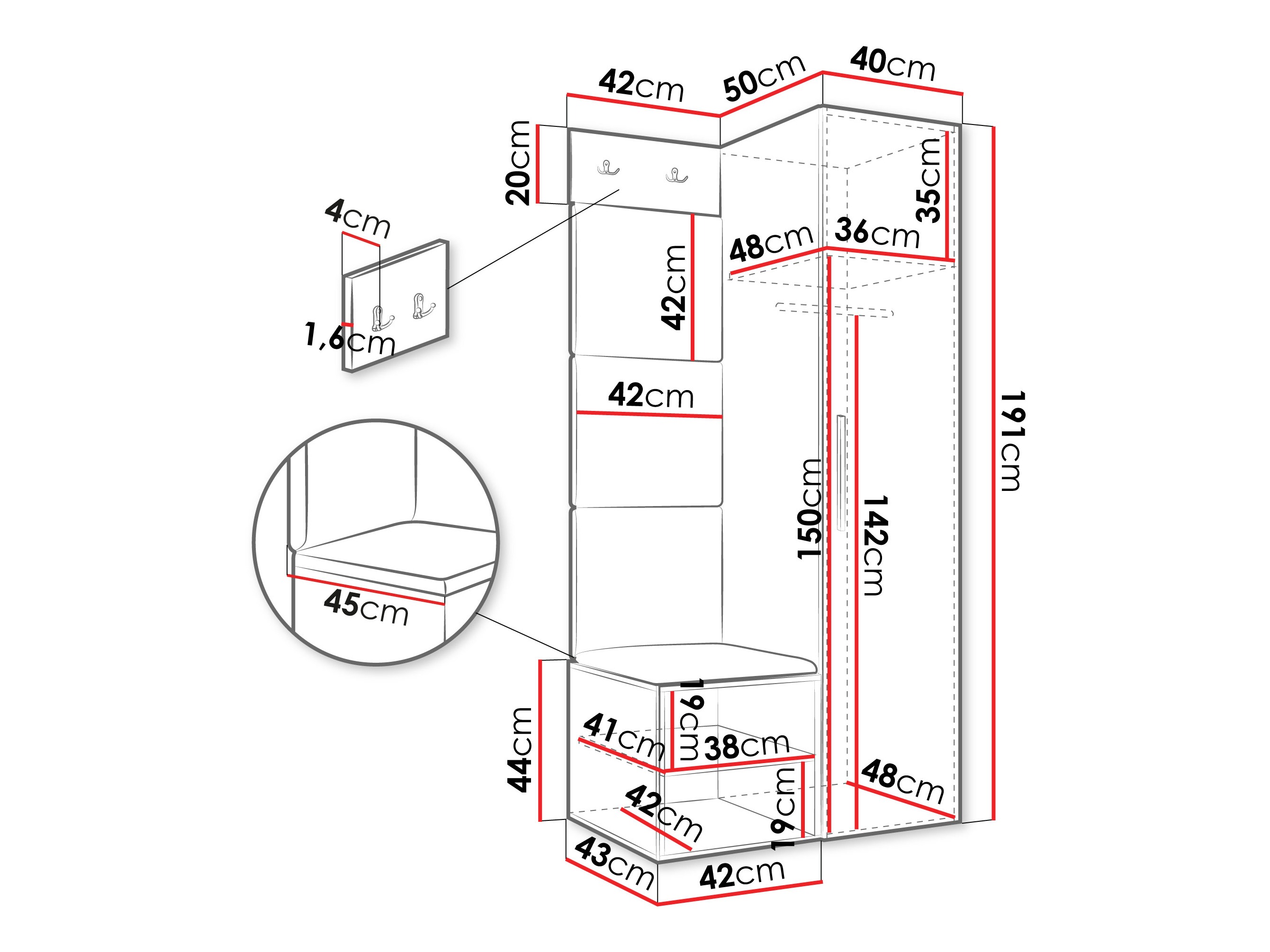 Priekšnama komplekts Hartford 524 (Artisan ozols)