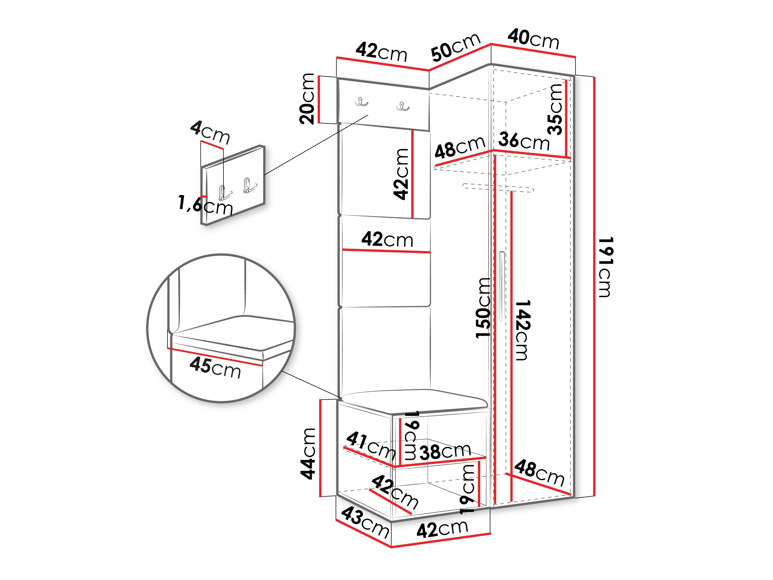 Priekšnama komplekts Hartford 524 (Artisan ozols)