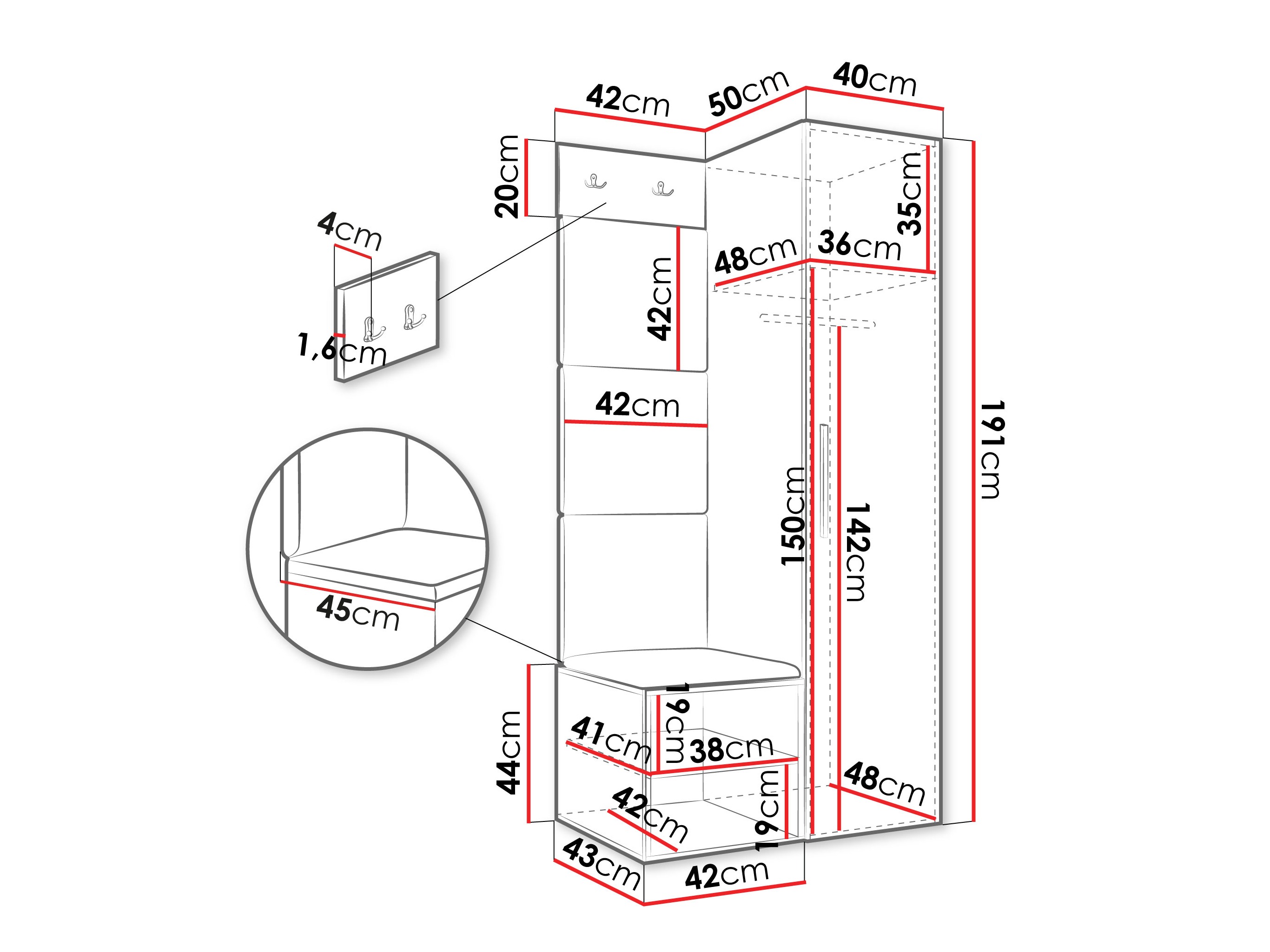 Priekšnama komplekts Hartford 524 (Artisan ozols)