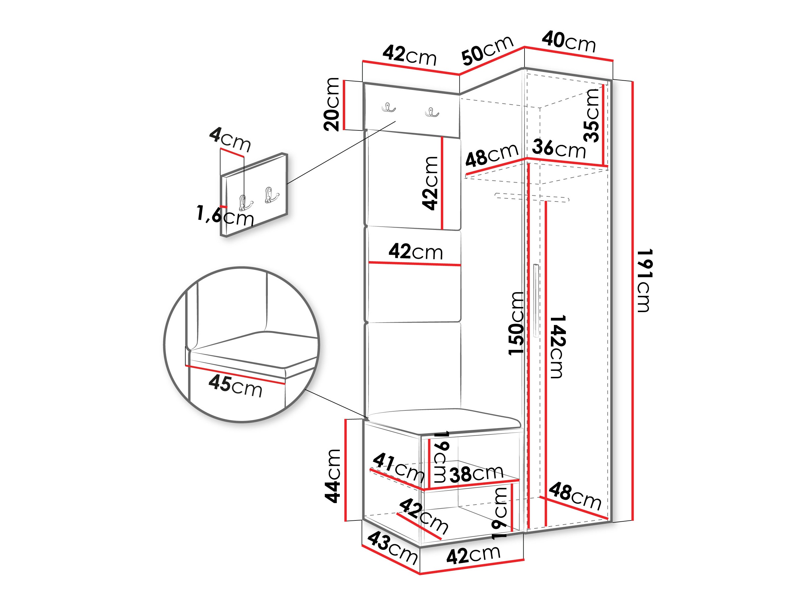 Priekšnama komplekts Hartford 524 (Artisan ozols)