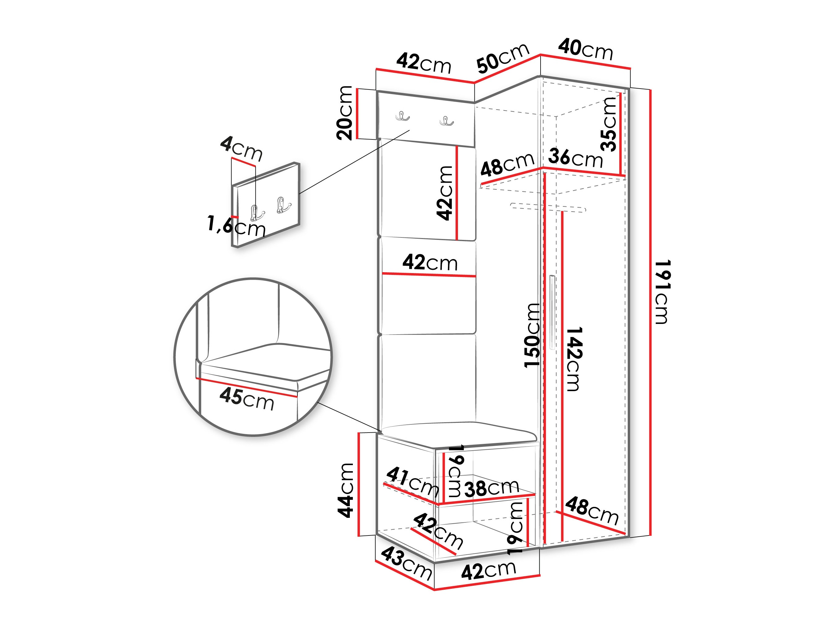 Priekšnama komplekts Hartford 524 (Kašmirs)