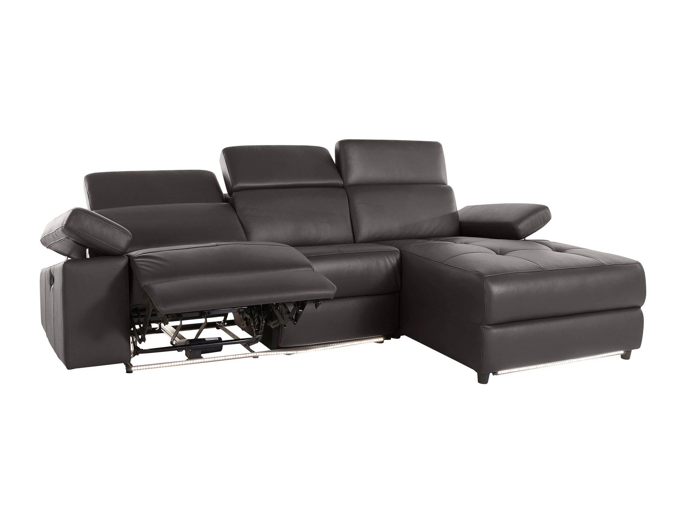 Stūra dīvāns reglaineris Denton 1493 (Brūns)