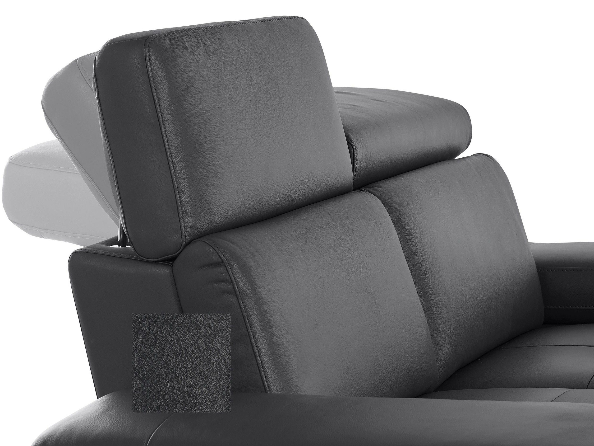 Stūra dīvāns reglaineris Denton 1493 (Melns)