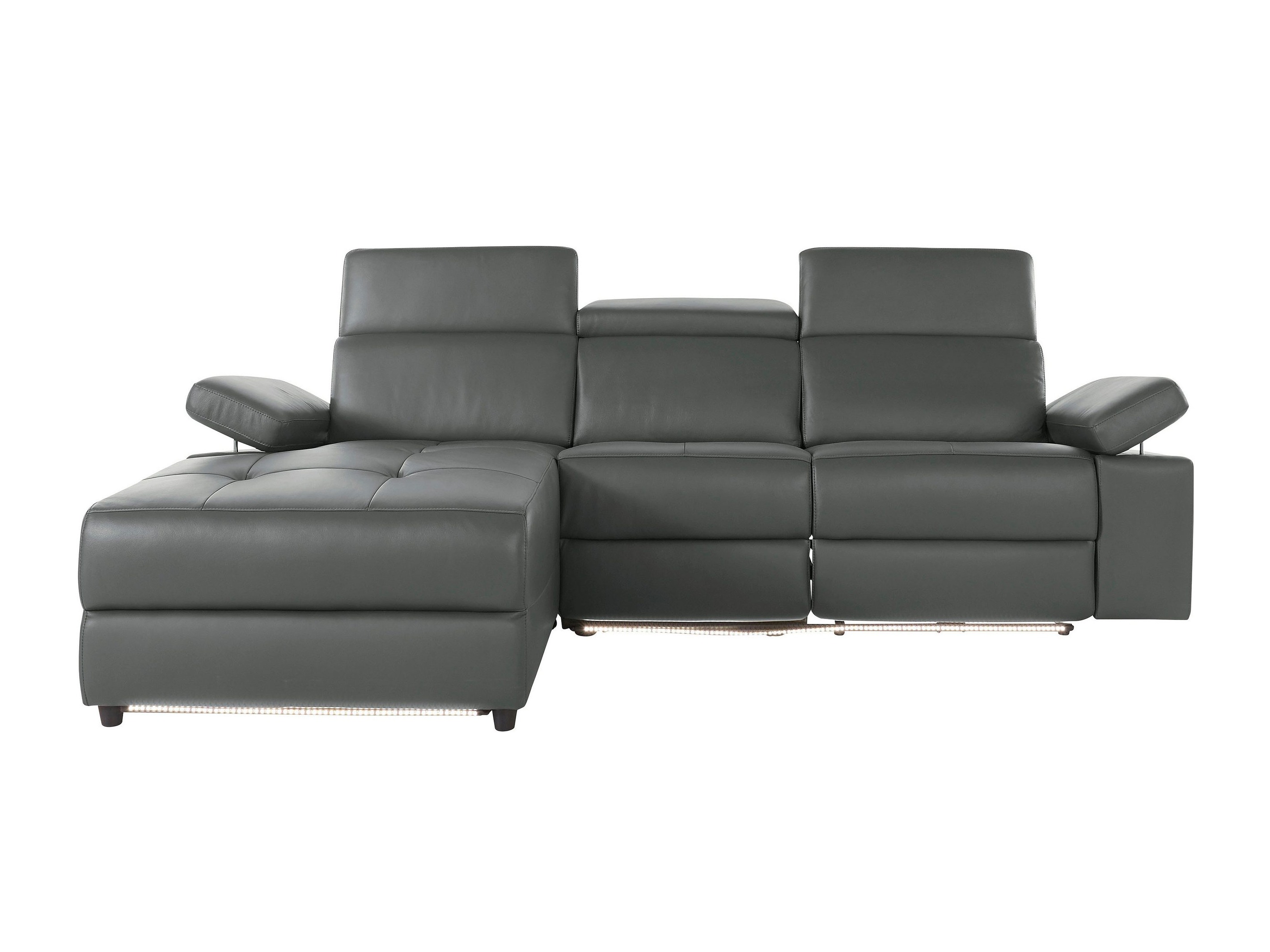 Stūra dīvāns reglaineris Denton 1493 (Pelēks)