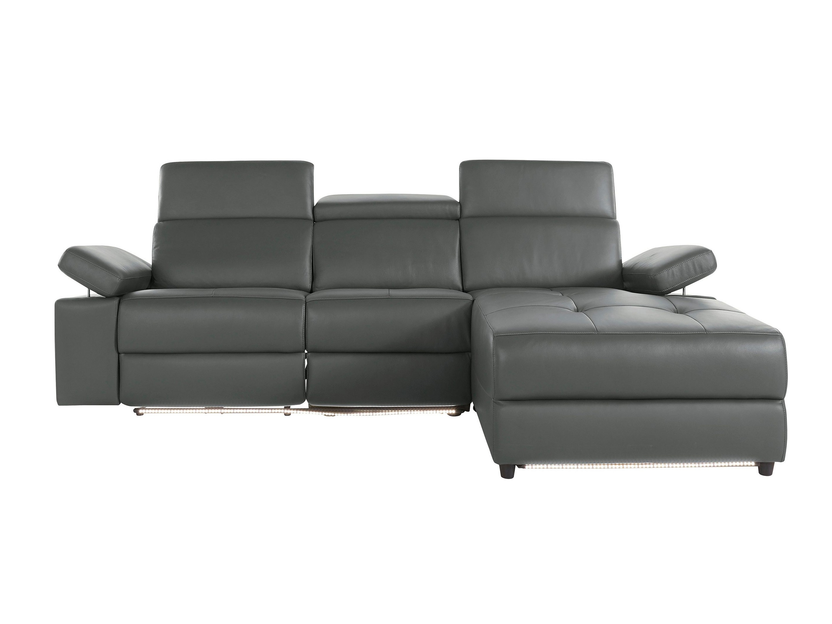 Stūra dīvāns reglaineris Denton 1493 (Pelēks)