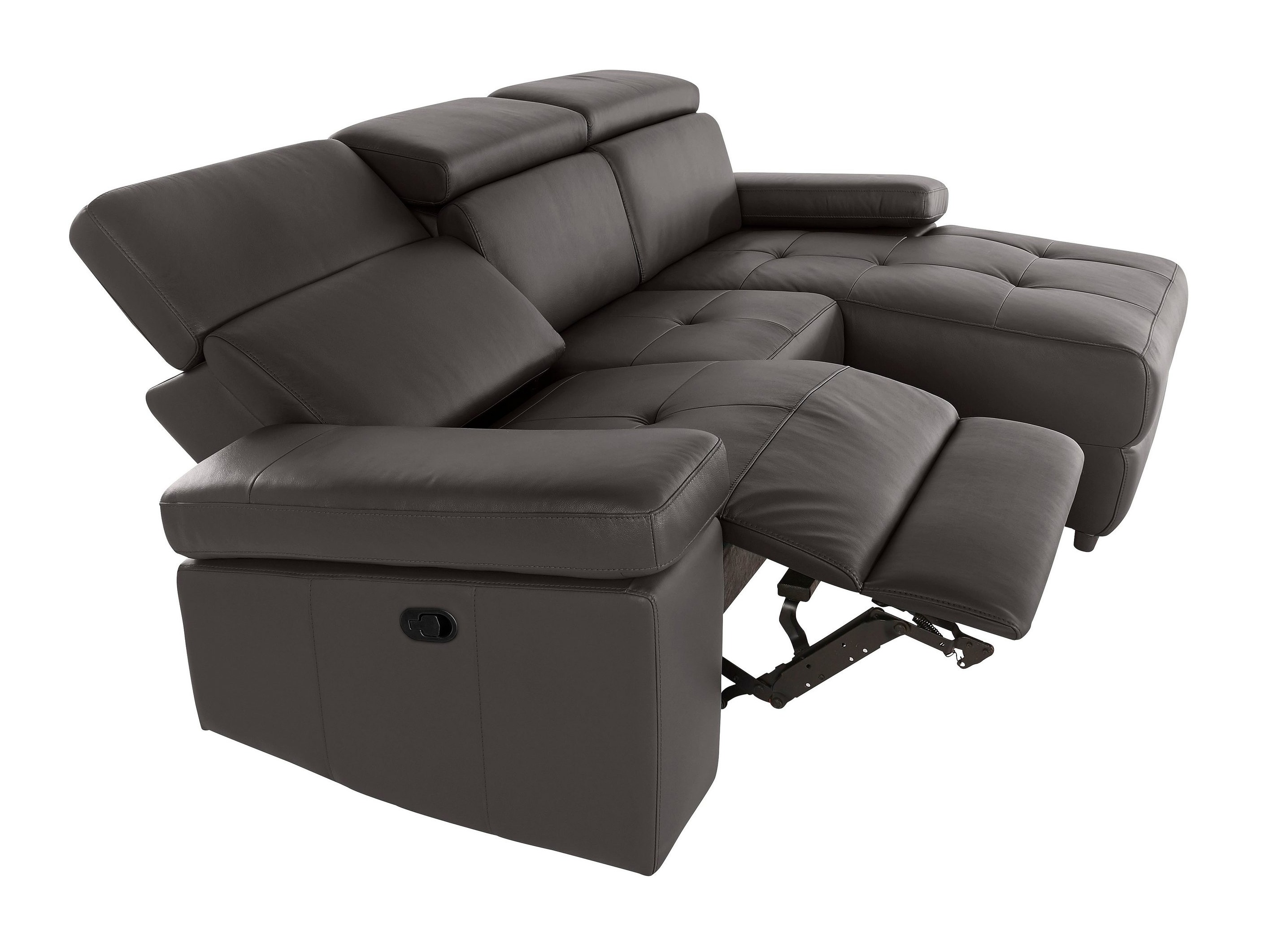 Угловой диван реклайнер Denton 1493 (Коричневый)