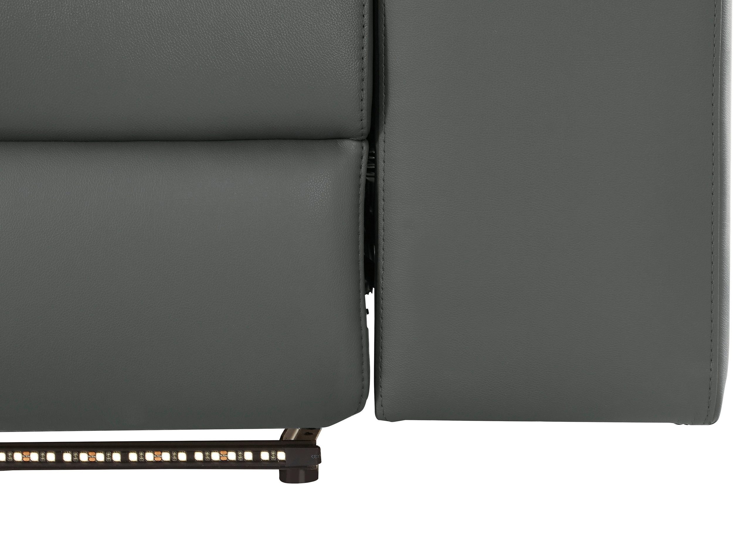 Угловой диван реклайнер Denton 1493 (Серый)