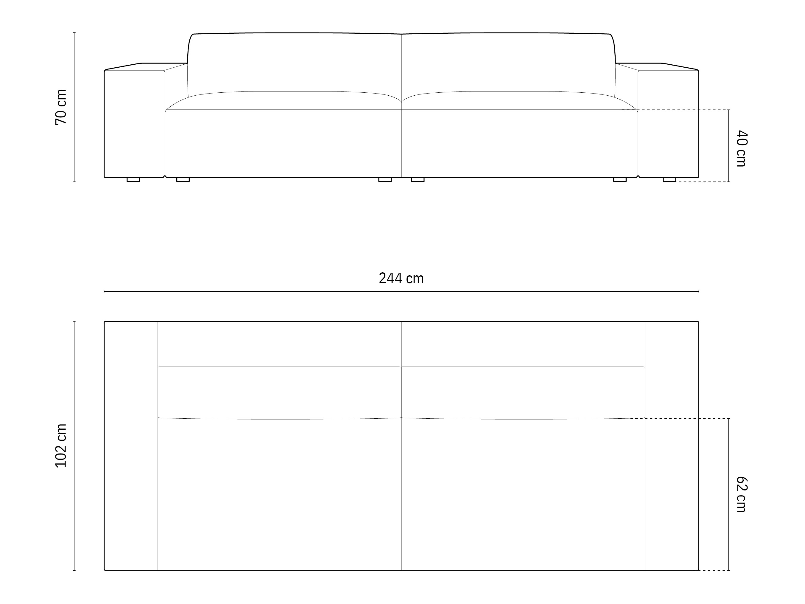 Диван Lomcalu 105 (Bluvel 13)