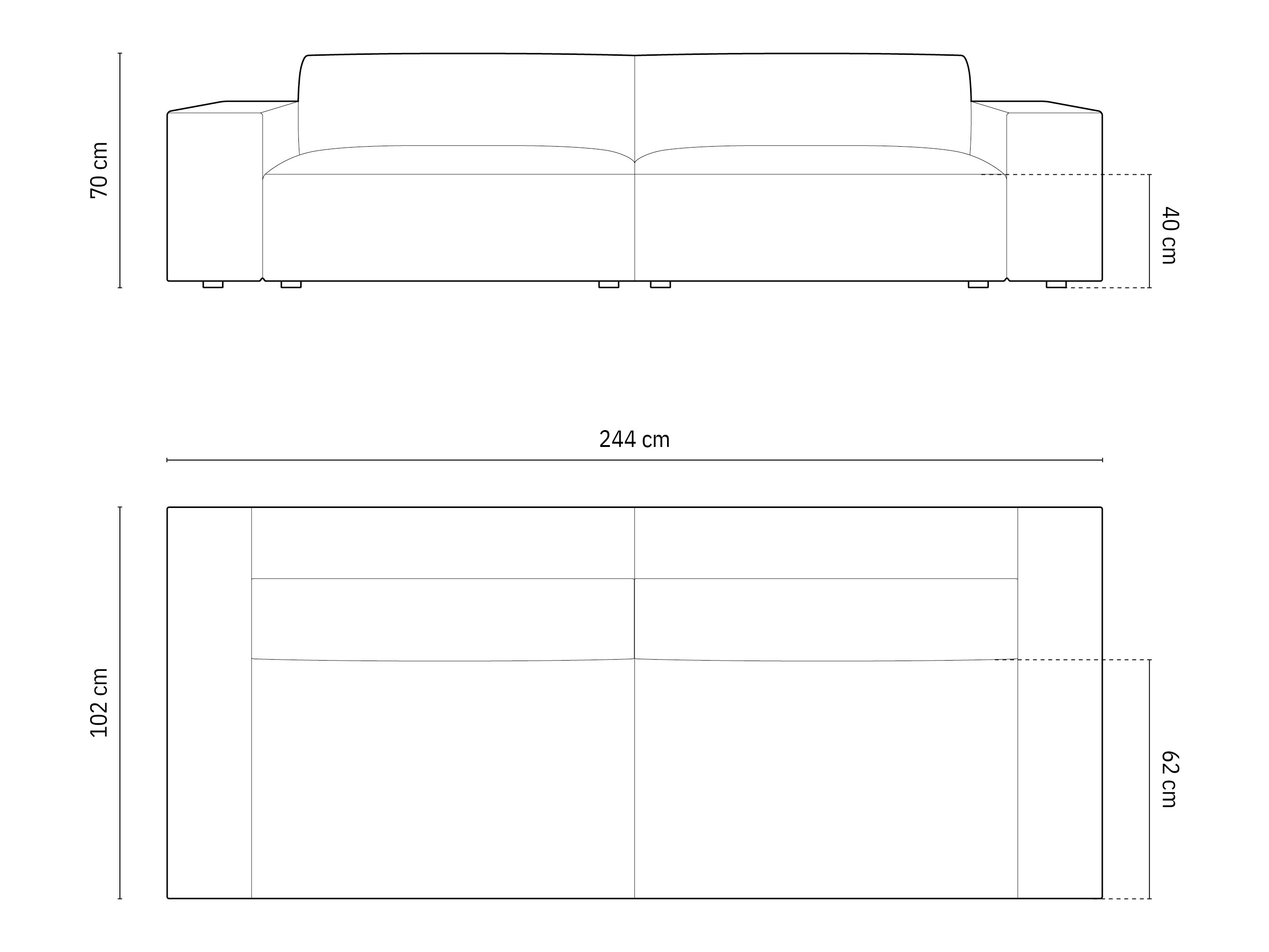 Диван Lomcalu 105 (Bluvel 22)