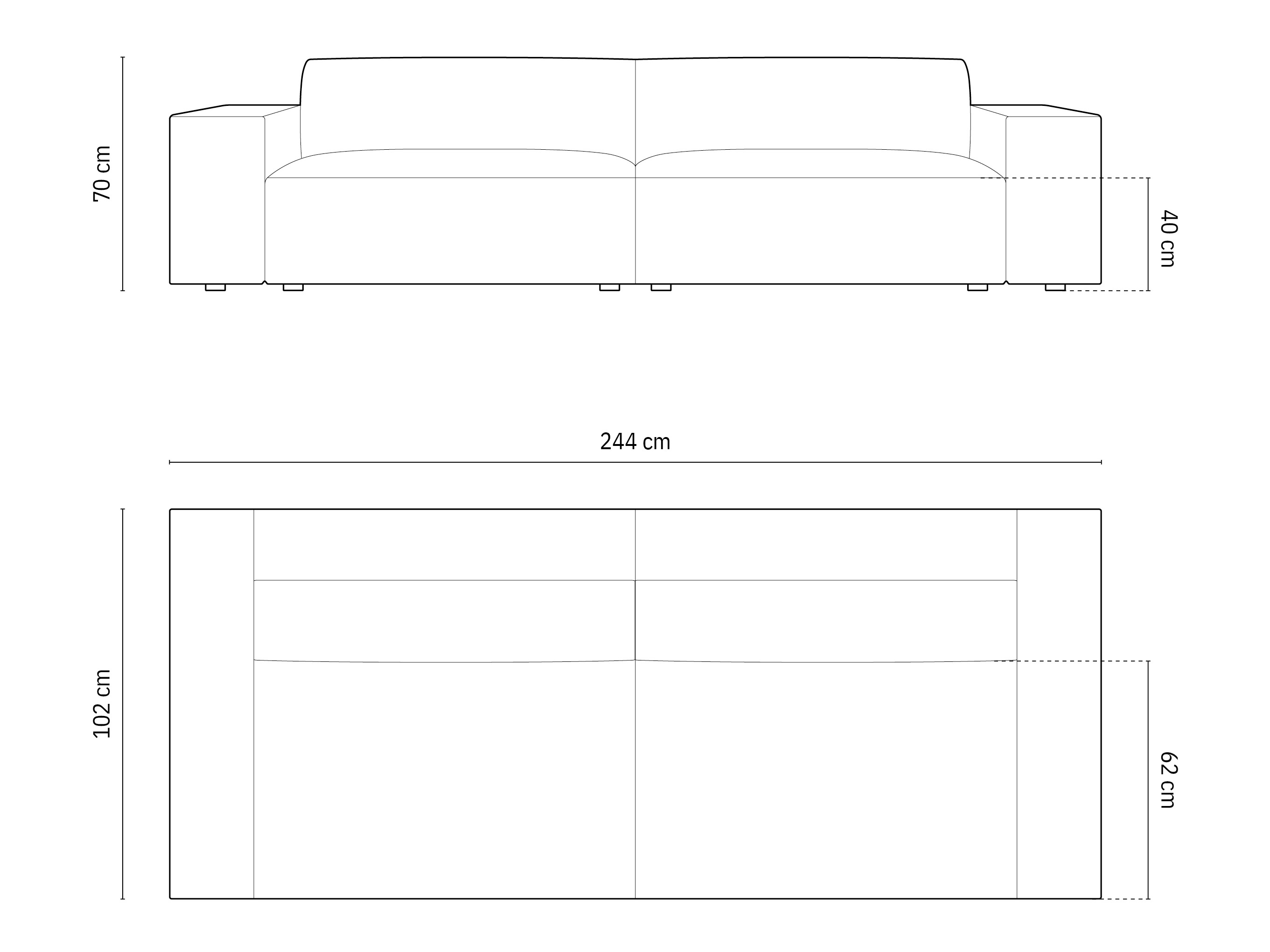 Диван Lomcalu 105 (Bluvel 78)
