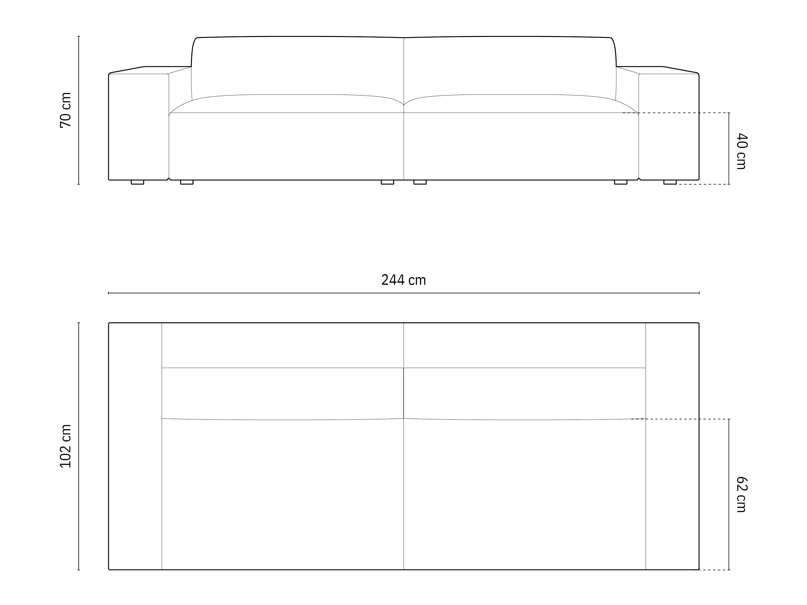 Диван Lomcalu 105 (Bluvel 86)