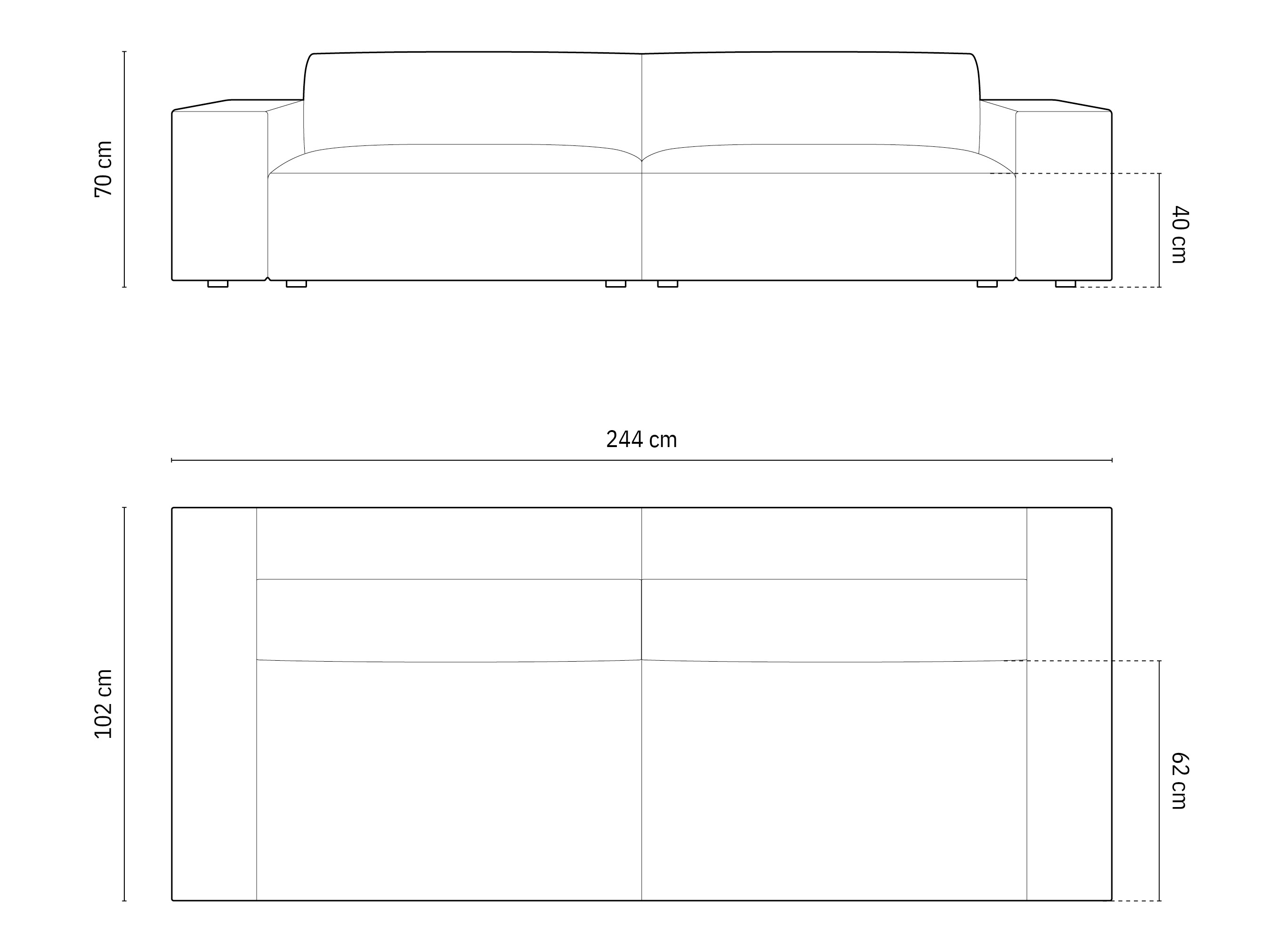 Dīvāns Lomcalu 105 (Megan 359)