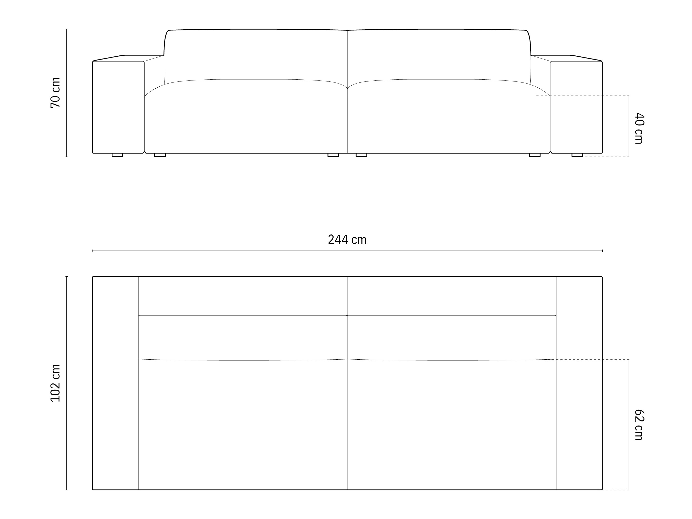 Dīvāns Lomcalu 105 (Megan 361)