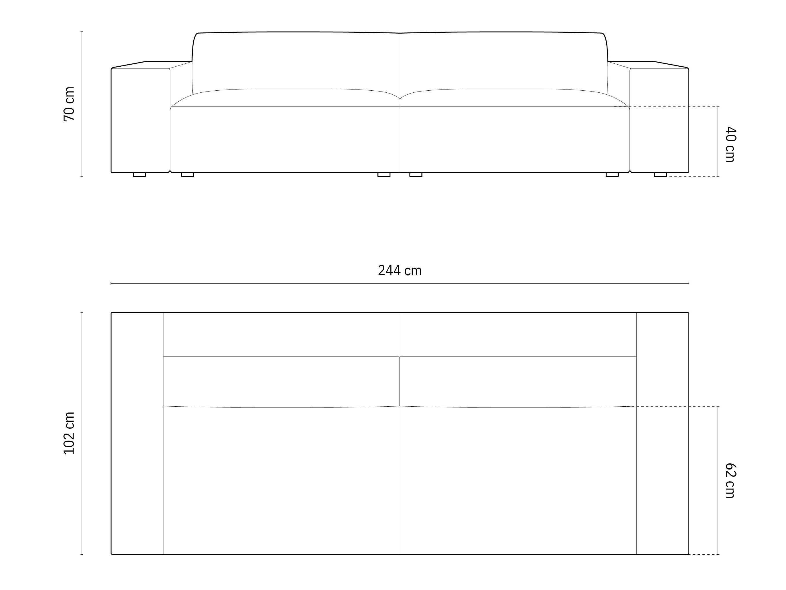 Dīvāns Lomcalu 105 (Megan 363)