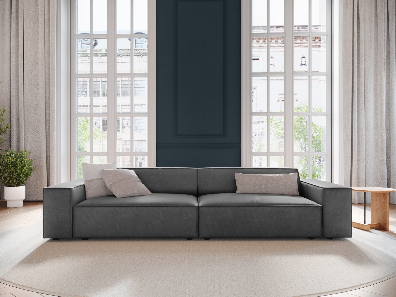 Moduļu dīvāns Lomcalu 105 (Bluvel 14)