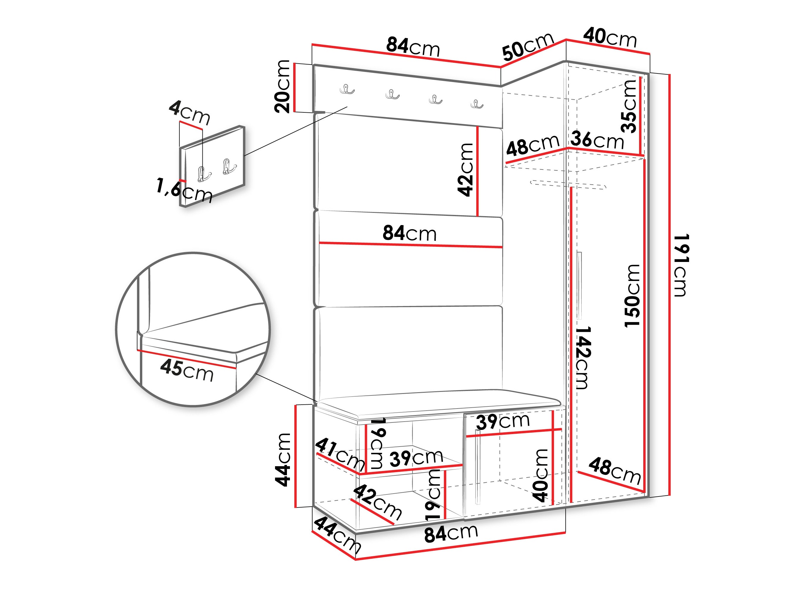Priekšnama komplekts Hartford 525 (Artisan ozols)
