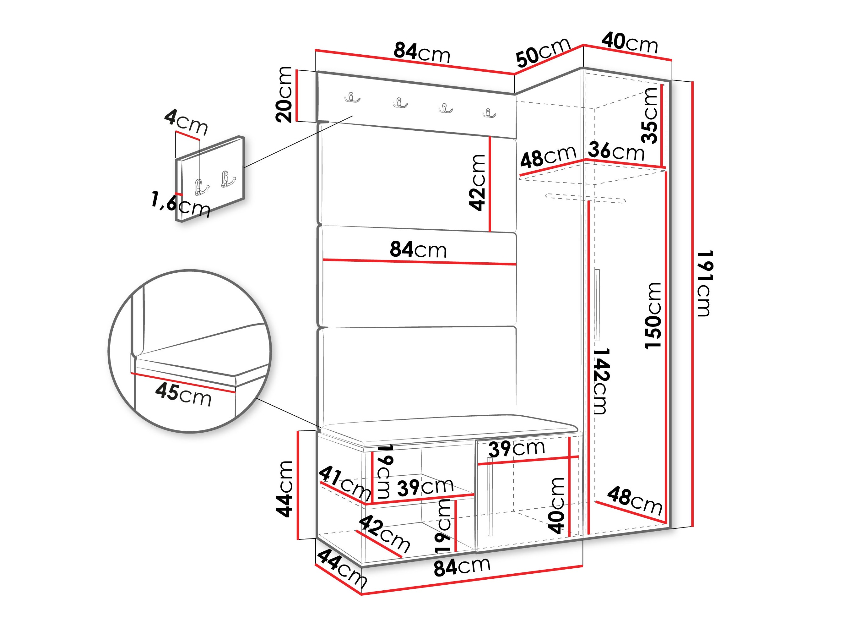 Priekšnama komplekts Hartford 525 (Artisan ozols)