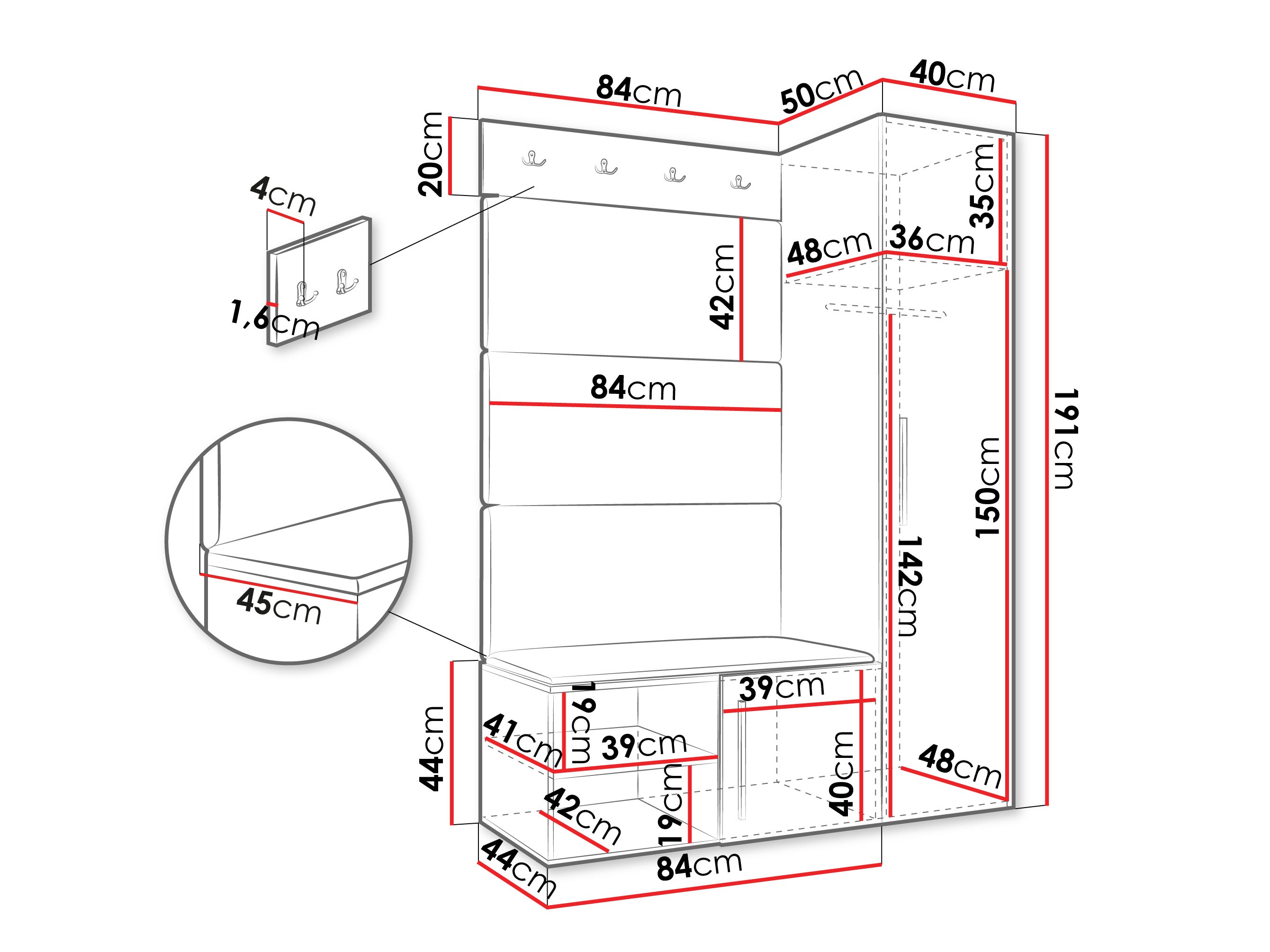Priekšnama komplekts Hartford 525 (Artisan ozols)