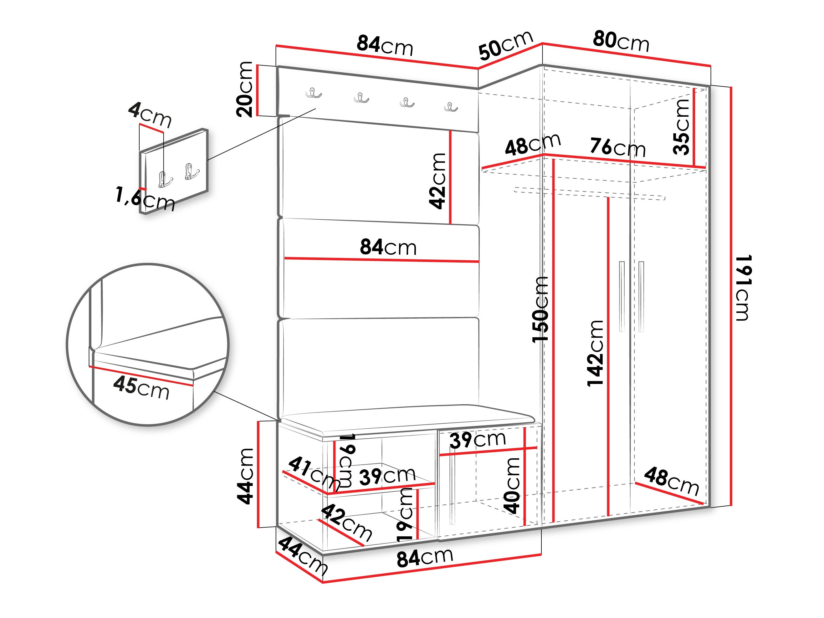 Priekšnama komplekts Hartford 526 (Artisan ozols)