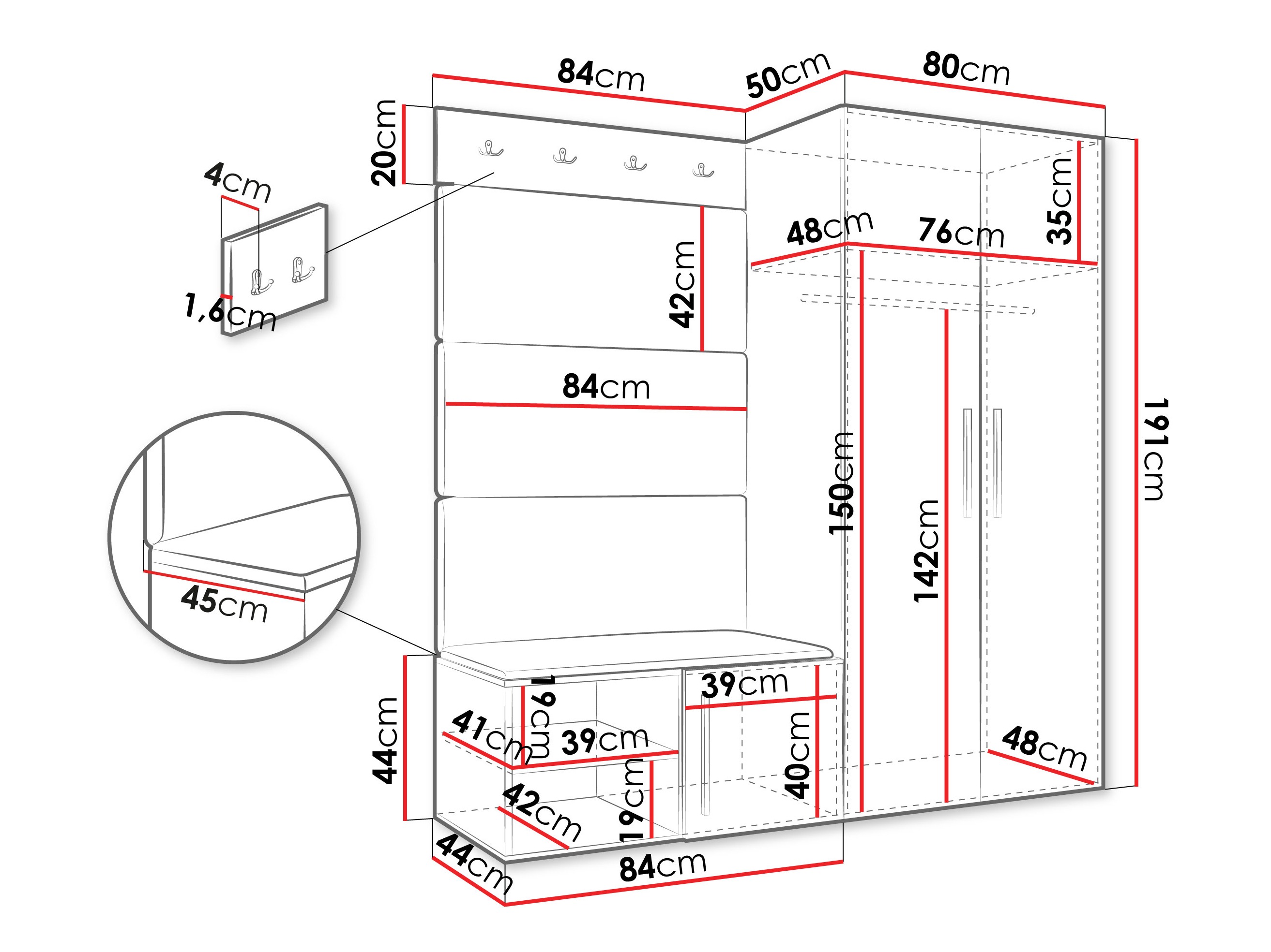 Priekšnama komplekts Hartford 526 (Artisan ozols)