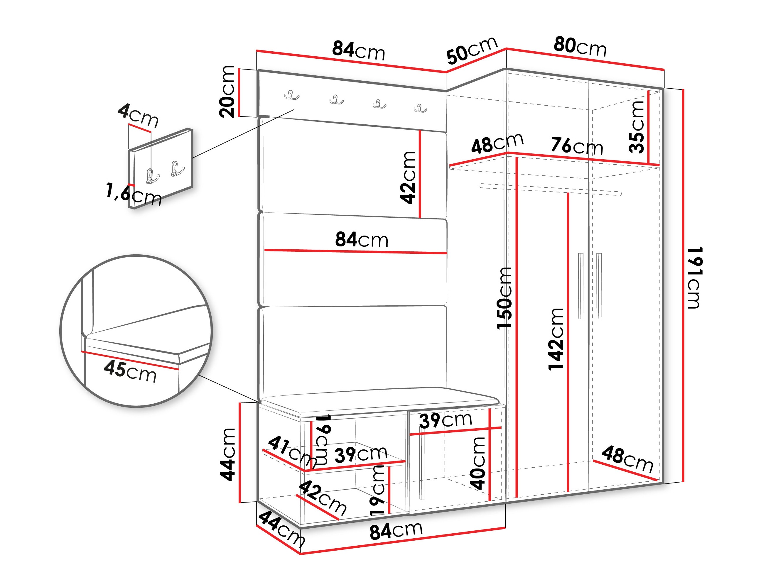 Priekšnama komplekts Hartford 526 (Artisan ozols)