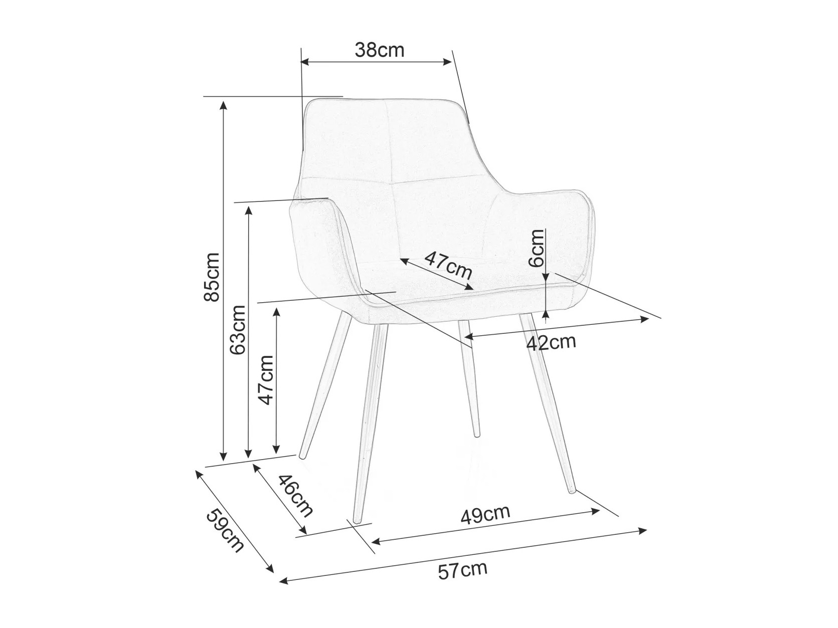 Стул Detroit 812 (Бежевый)