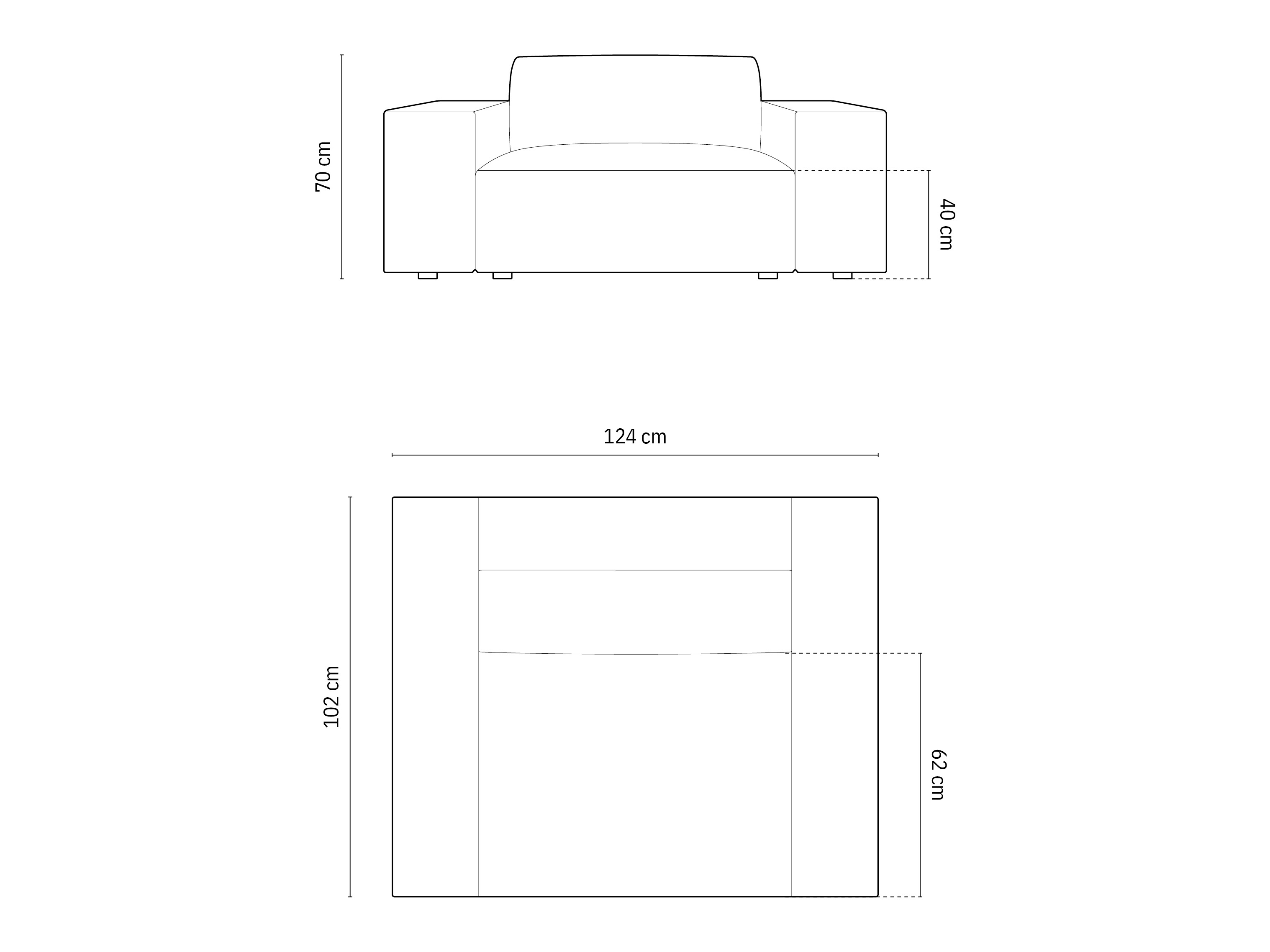 Krēsls Lomcalu 106 (Bluvel 30)