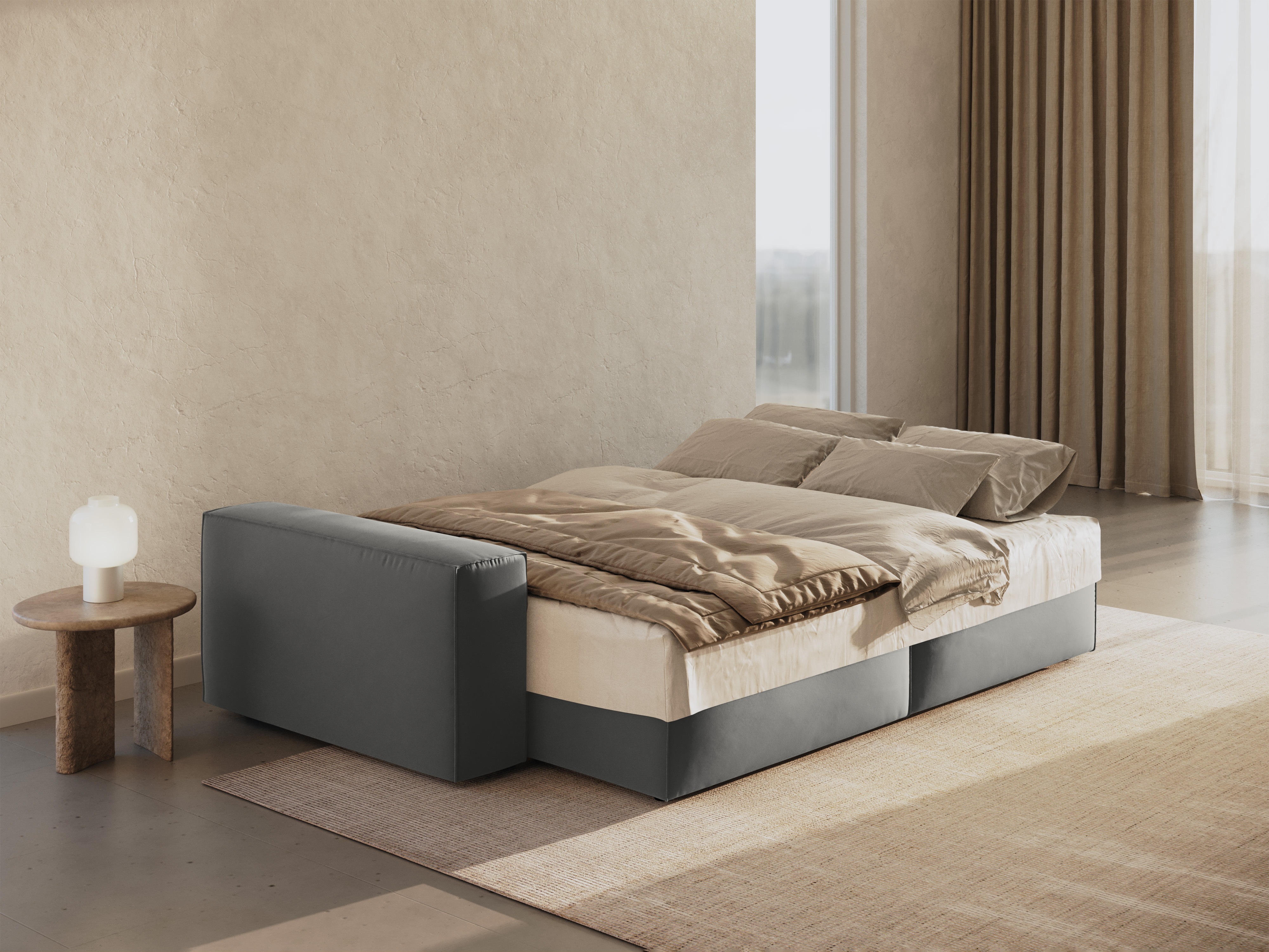 Dīvāns gulta Lomcalu 108 (Bluvel 13)