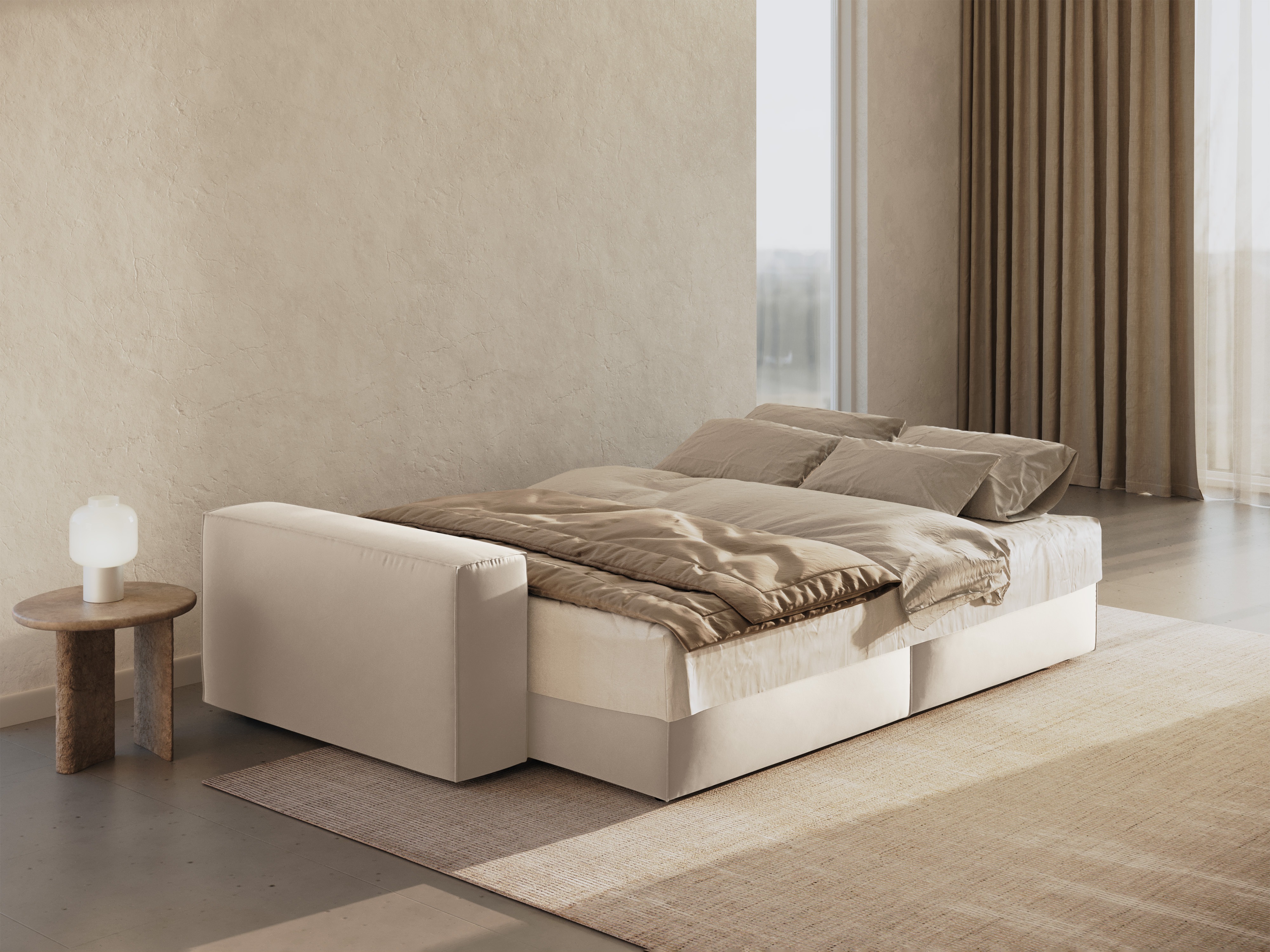 Dīvāns gulta Lomcalu 108 (Bluvel 22)