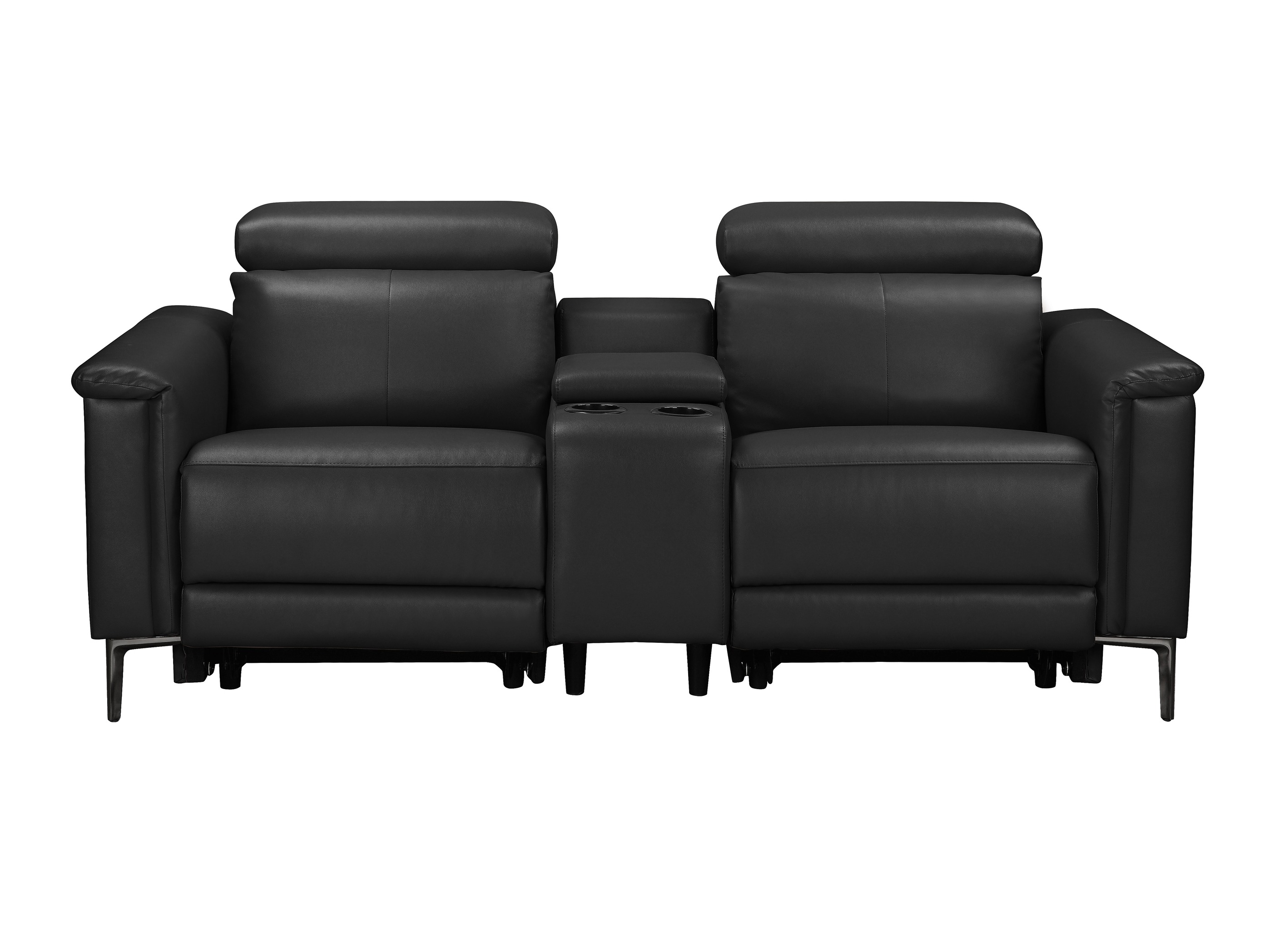 Dīvāns reglainer Denton 1467 (Melns)