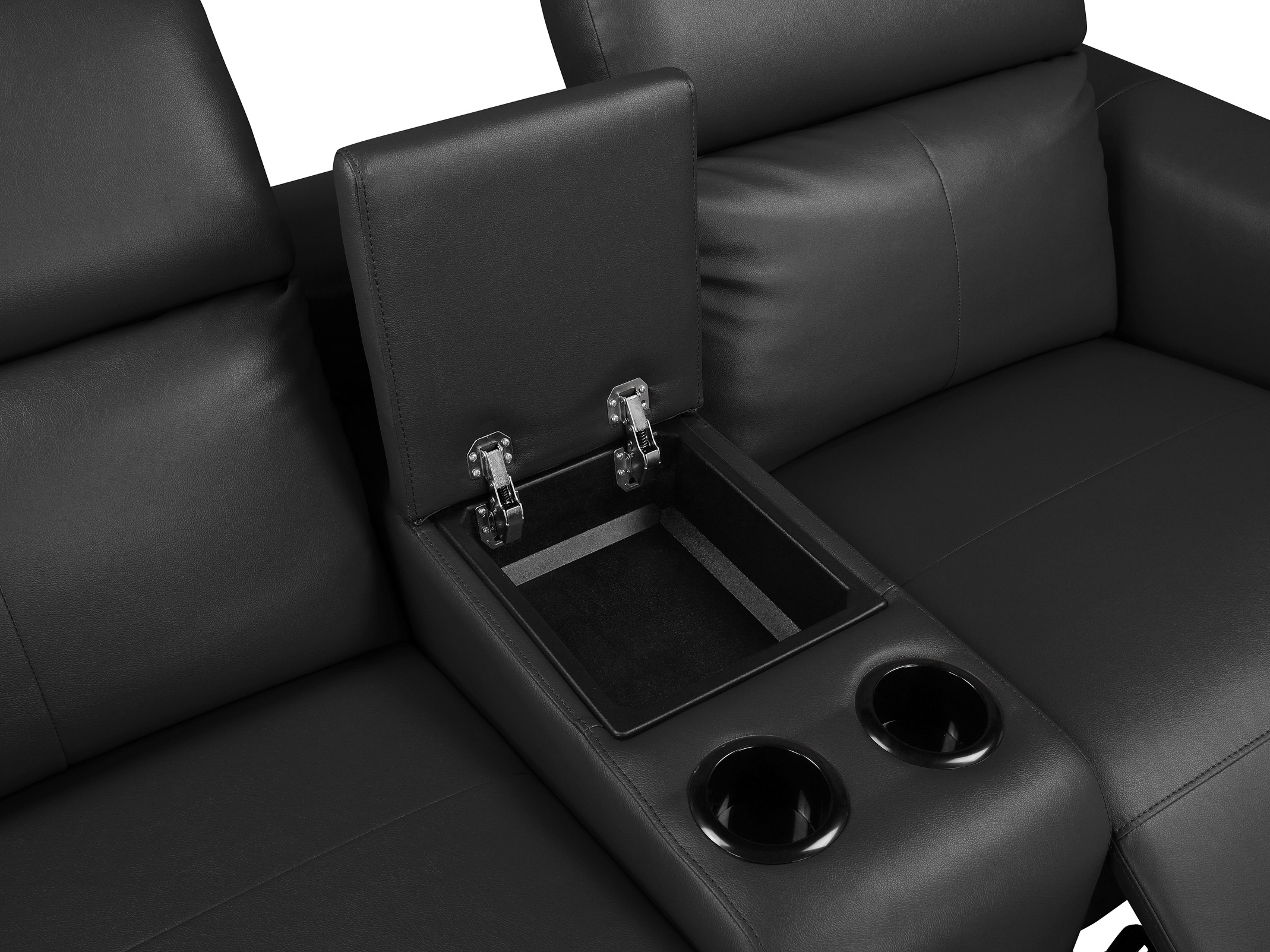 Dīvāns reglainer Denton 1467 (Melns)