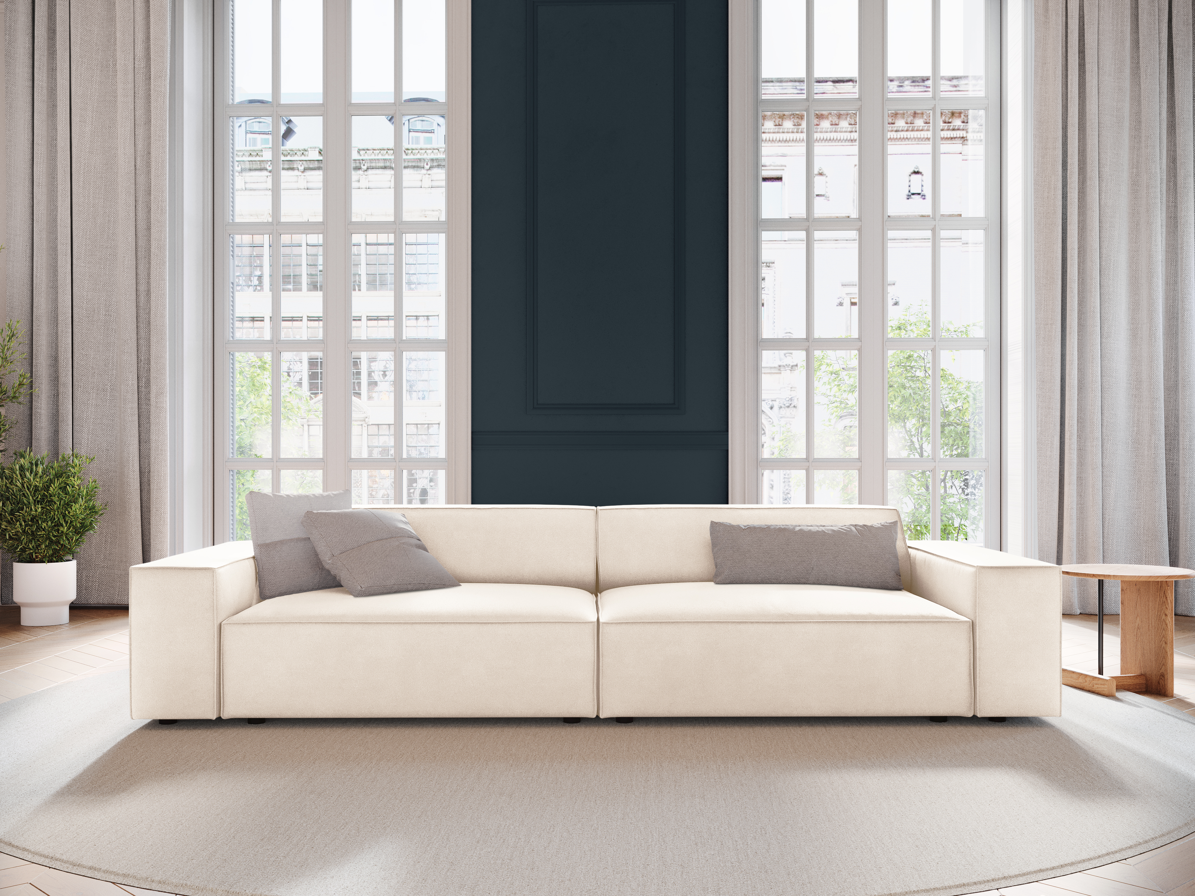Moduļu dīvāns Lomcalu 107 (Bluvel 22)