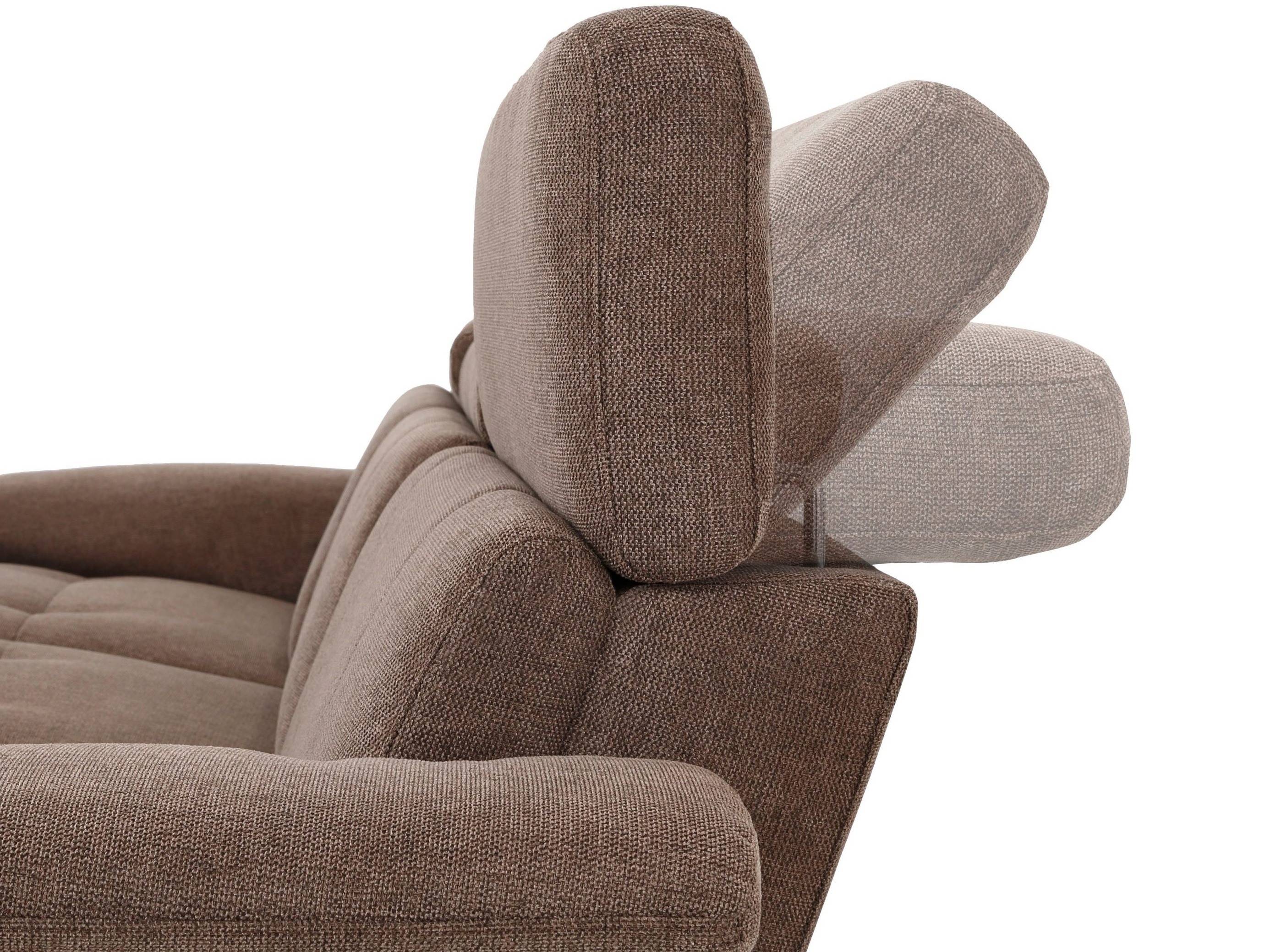 Stūra dīvāns reglaineris Denton 1502 (Brūns)