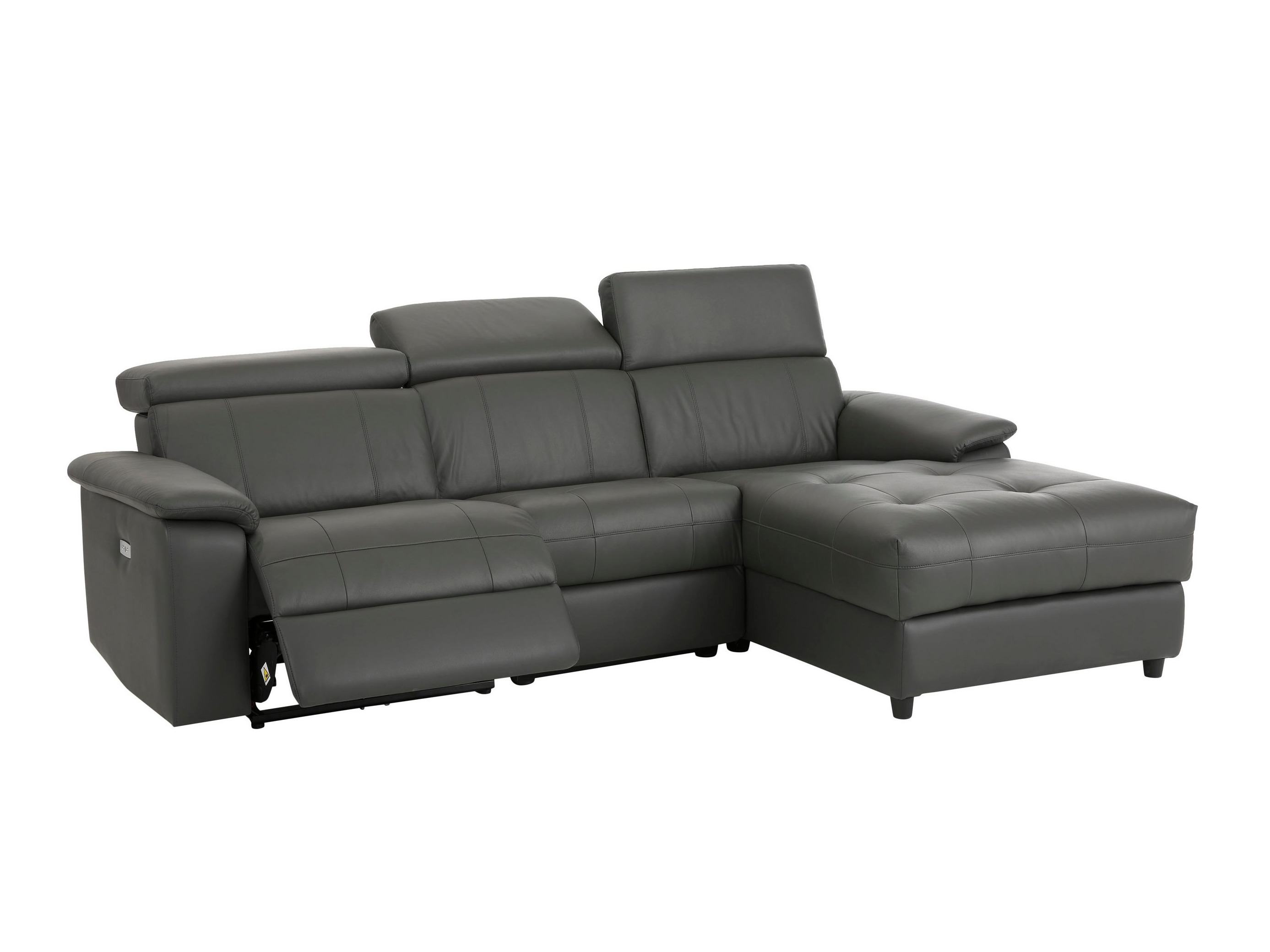 Stūra dīvāns reglaineris Denton 1502 (Pelēks)