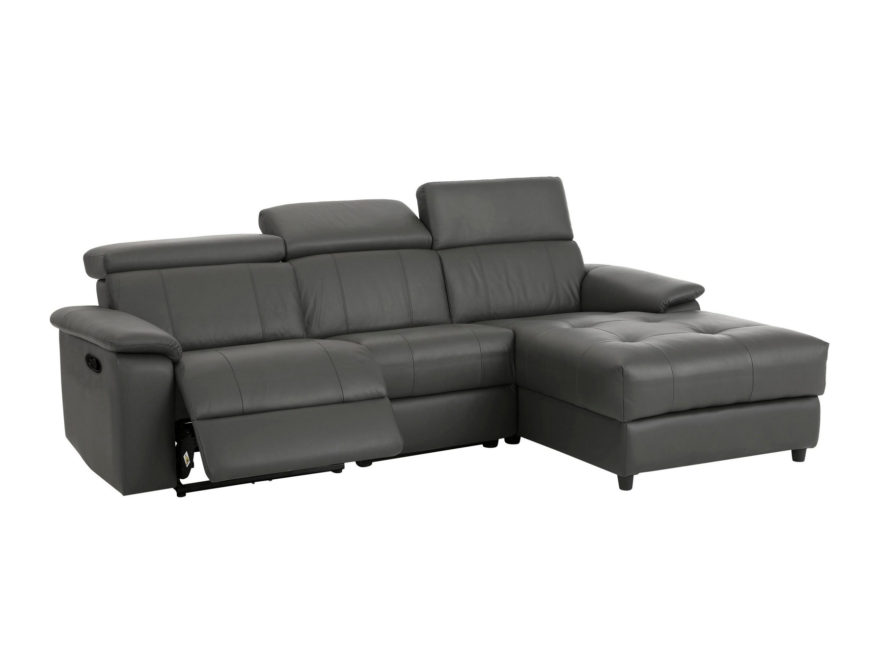 Stūra dīvāns reglaineris Denton 1503 (Pelēks)