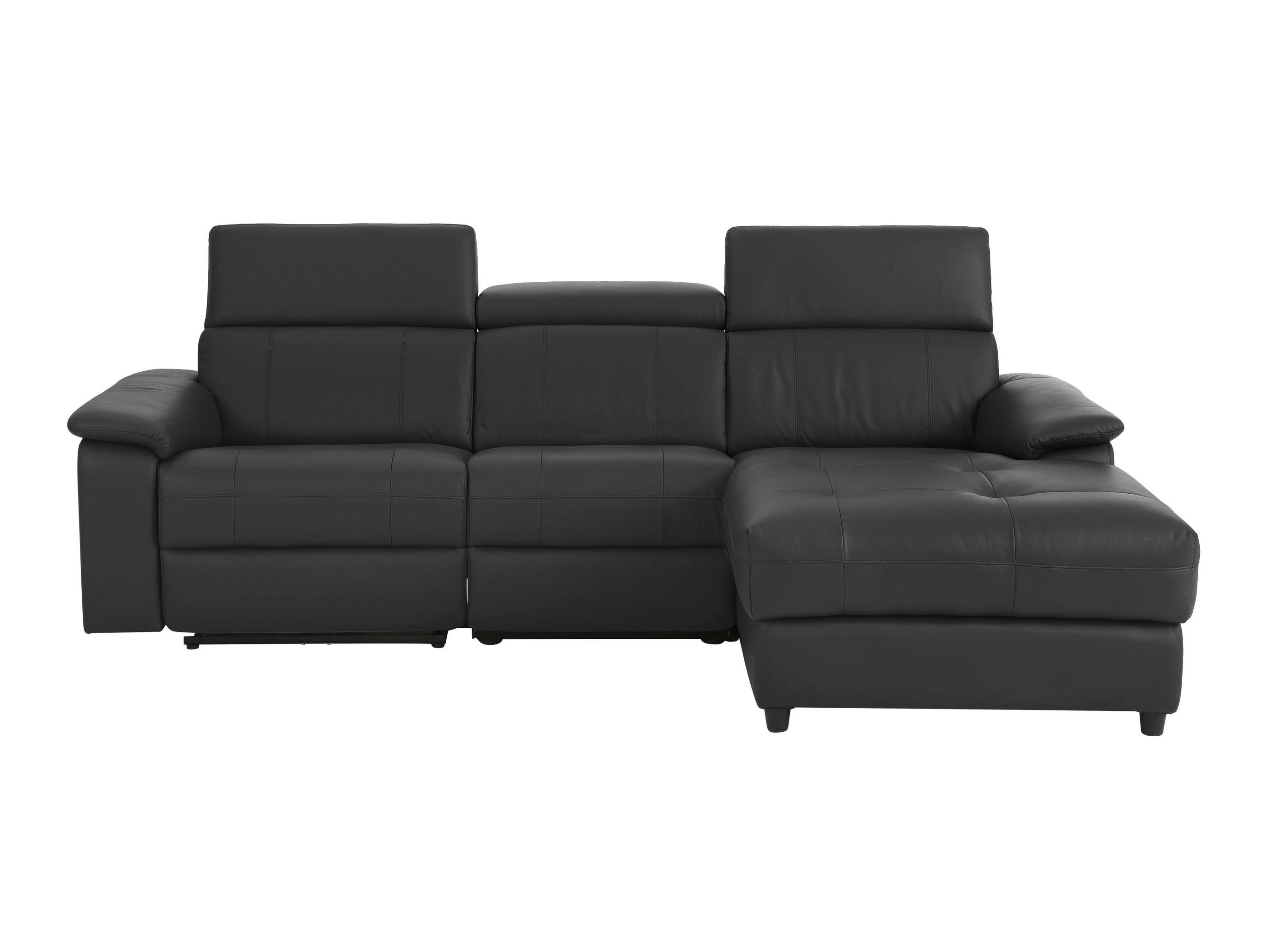 Угловой диван реклайнер Denton 1502 (Чёрный)