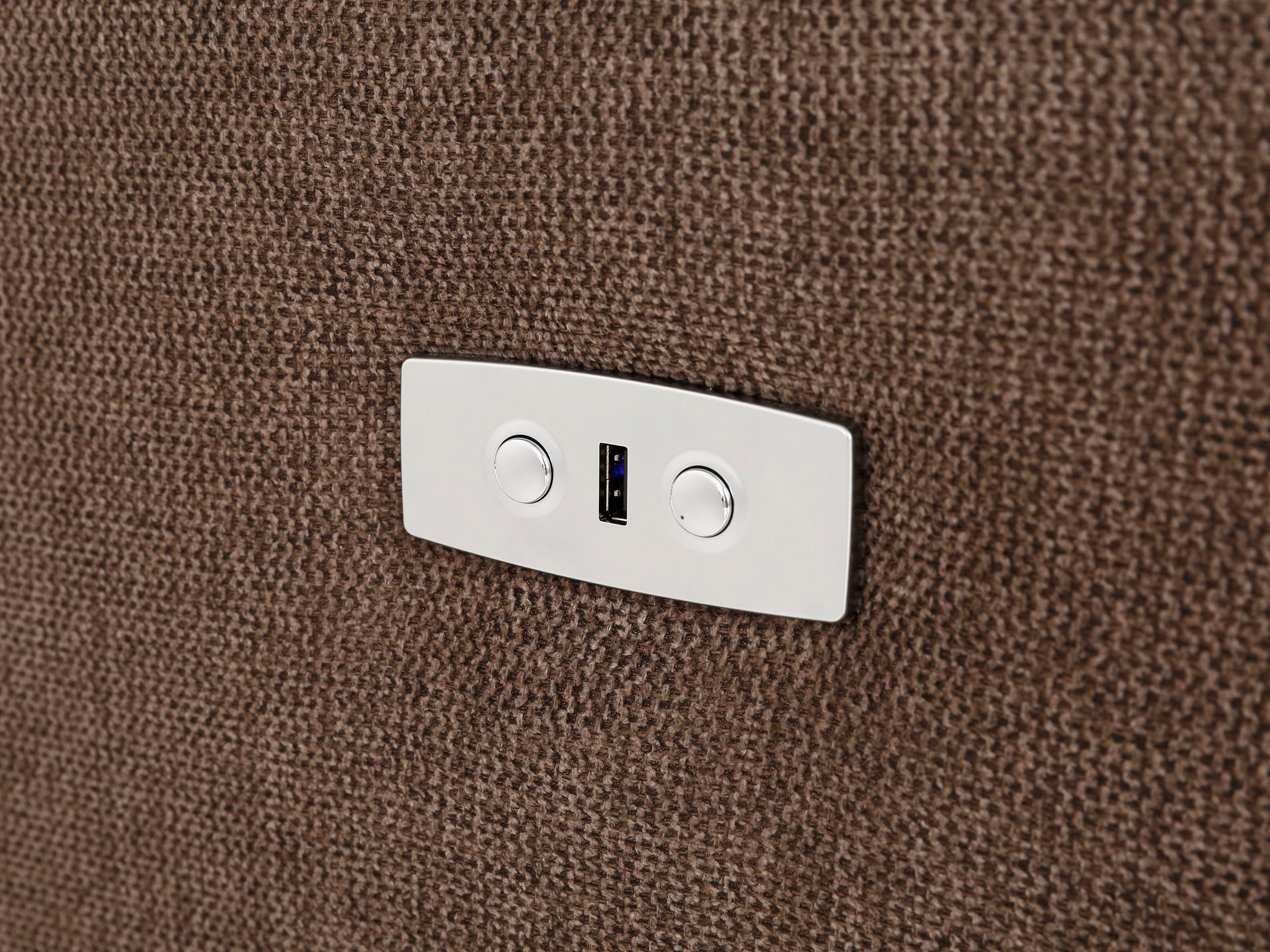 Угловой диван реклайнер Denton 1502 (Коричневый)